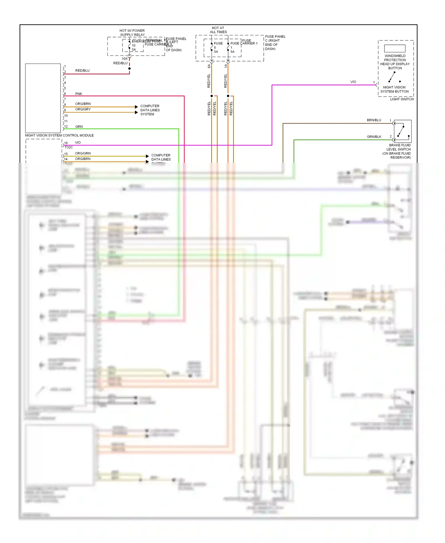 Audi S6 C7 (2012-2014) engine control module (in left plenum chamber) wiring diagram  (1 of 1)