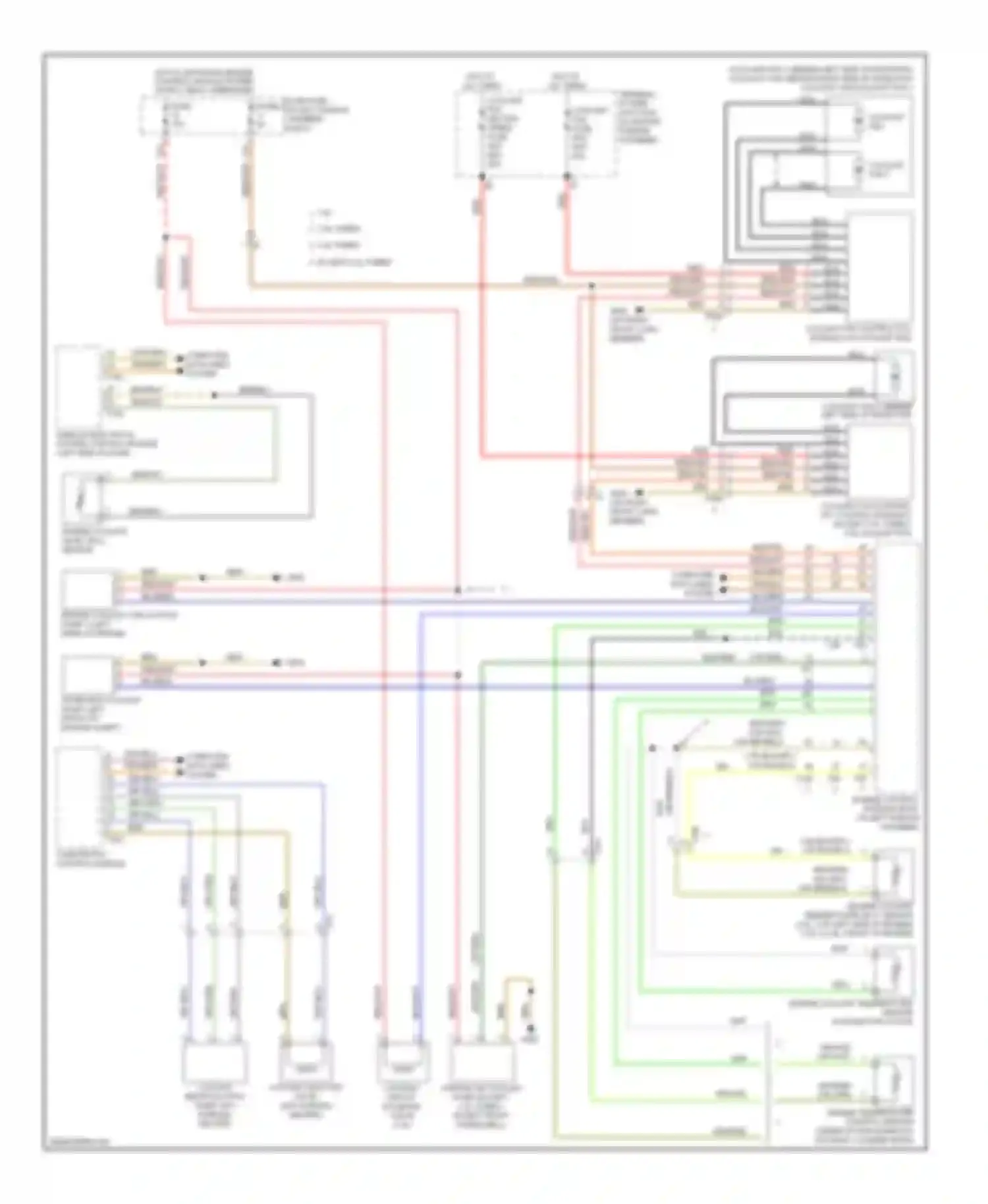 Wiring diagram engine coolant temperature sensor on radiator outlet for Audi S6 C7 (2012-2014) (1 of 1)