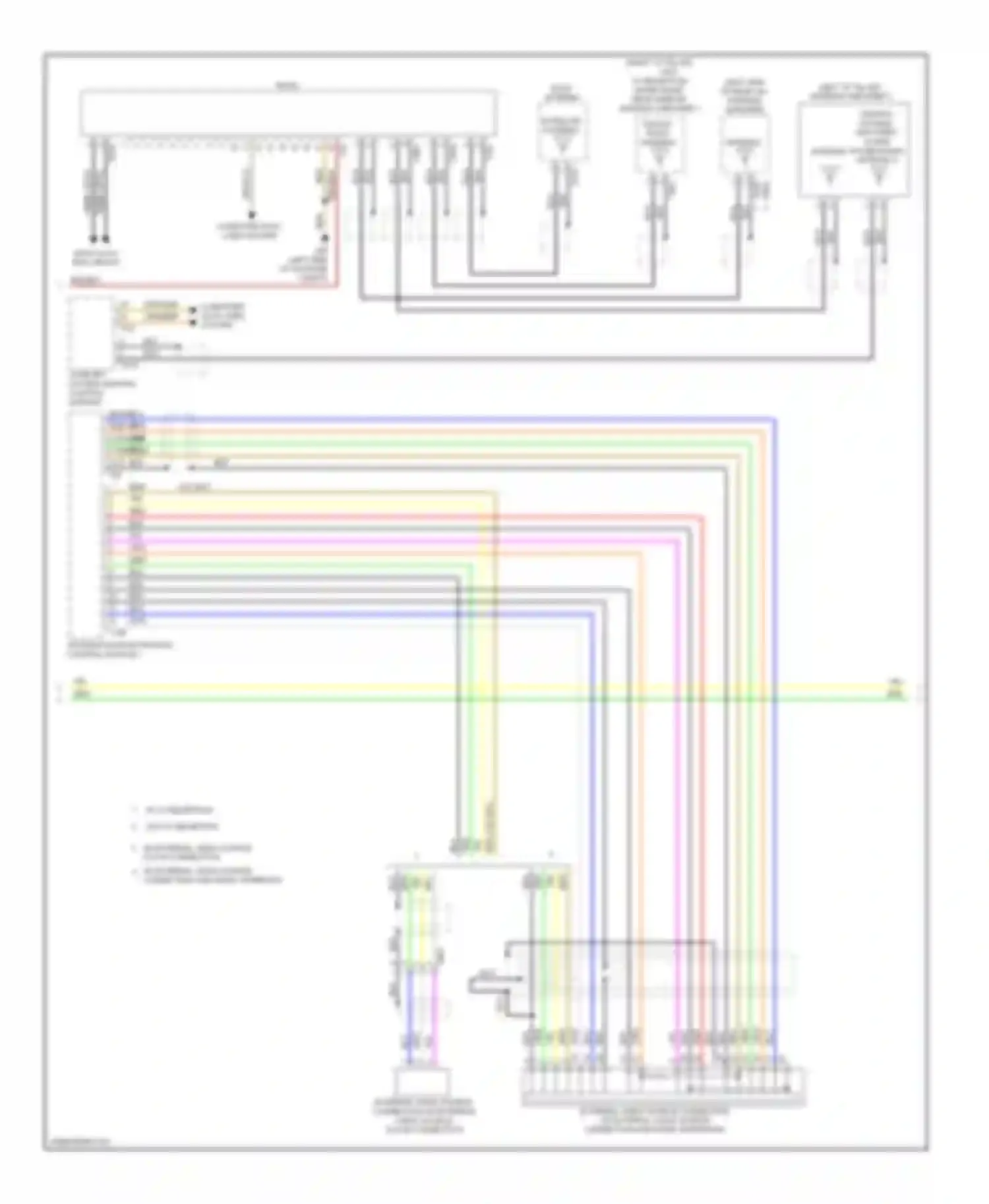 Wiring diagram fiber optic for Audi S6 C7 (2012-2014) (2 of 2)