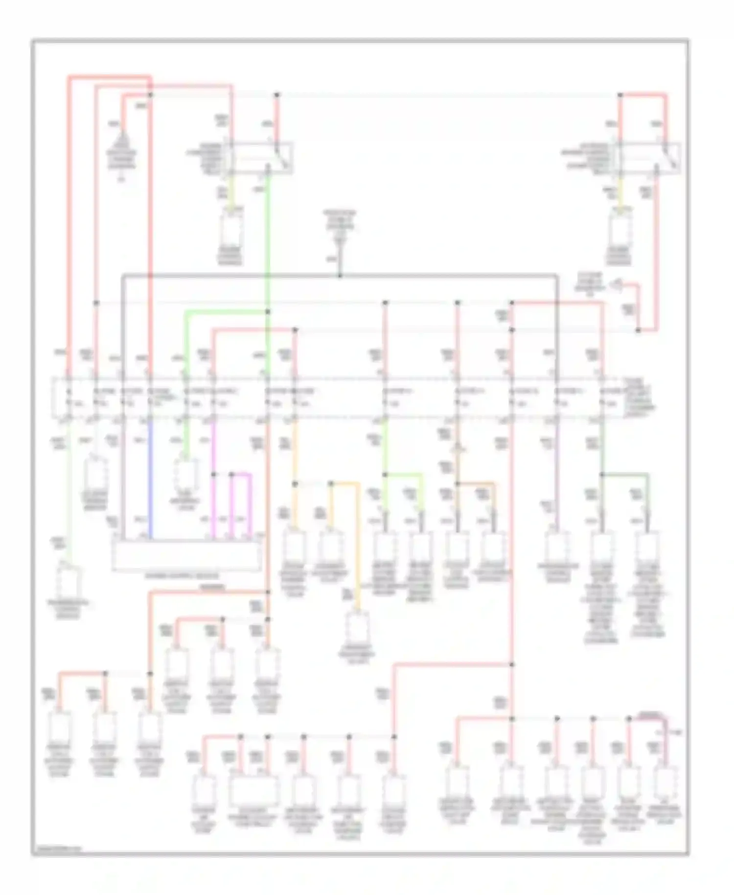Wiring diagram coolant fan control module for Audi S6 C7 (2012-2014)