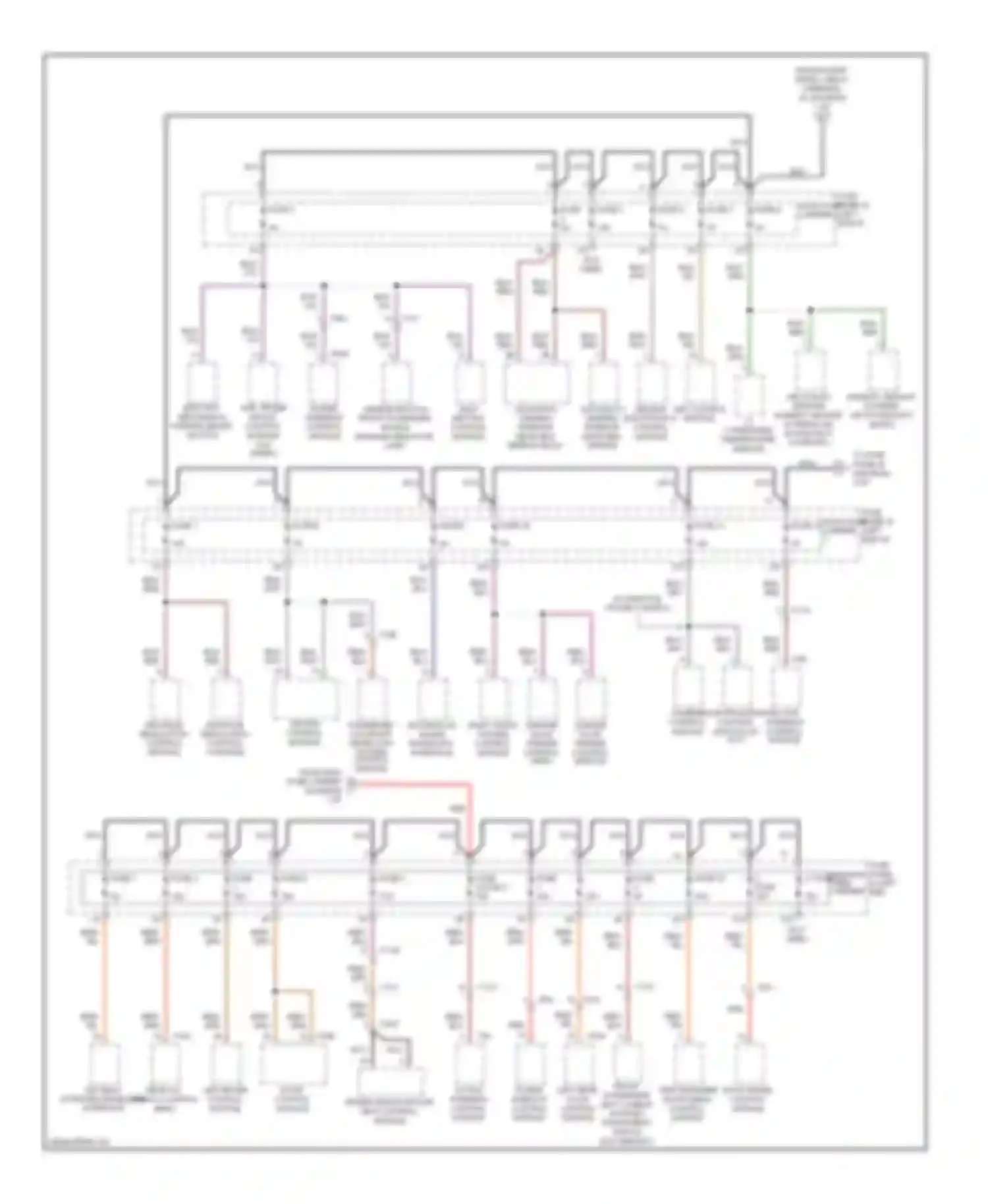 Wiring diagram fuse 2 fuse 3 for Audi S6 C7 (2012-2014)