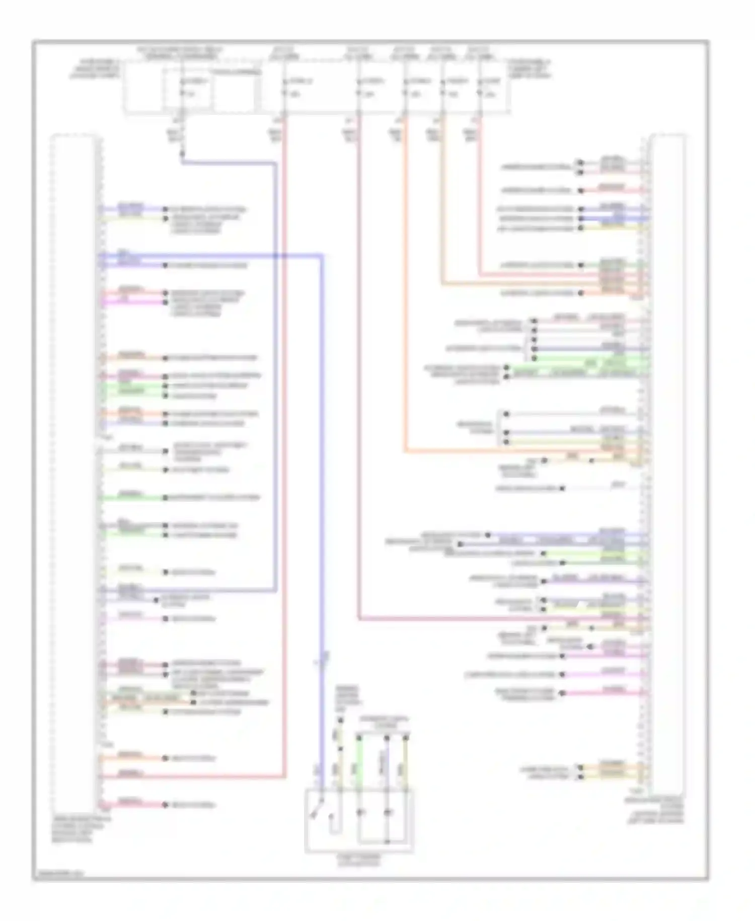 Wiring diagram headlights system for Audi S6 C7 (2012-2014) (1 of 1)