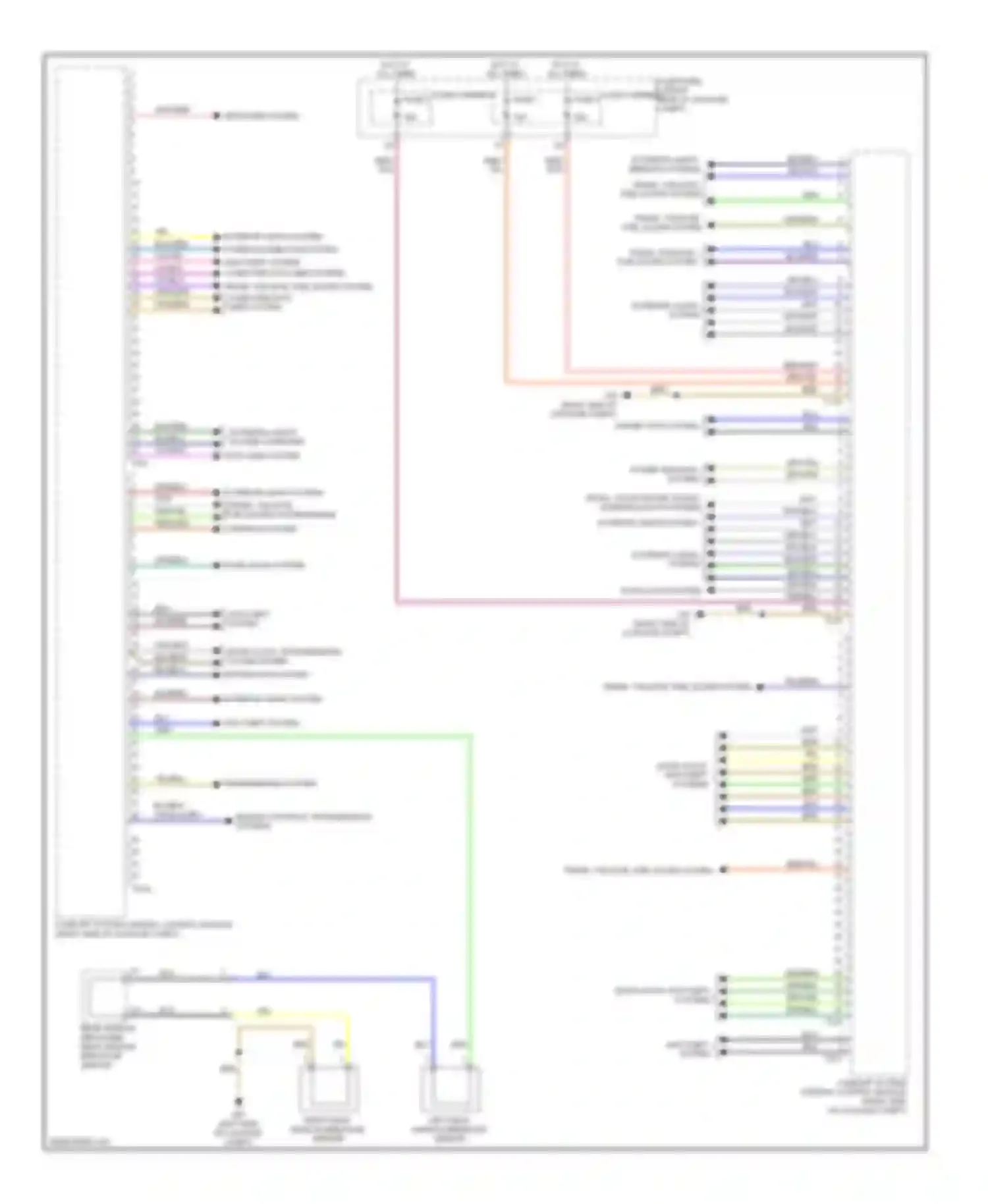 Wiring diagram right peripheral camera for Audi S6 C7 (2012-2014)