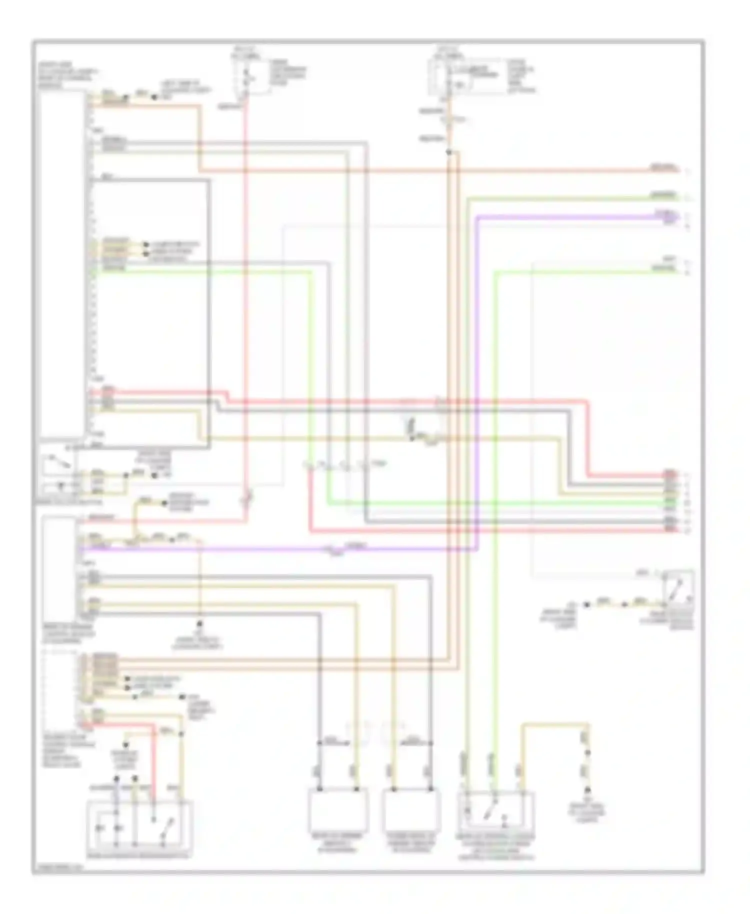 Wiring diagram rear lid lock button for Audi S6 C7 (2012-2014)