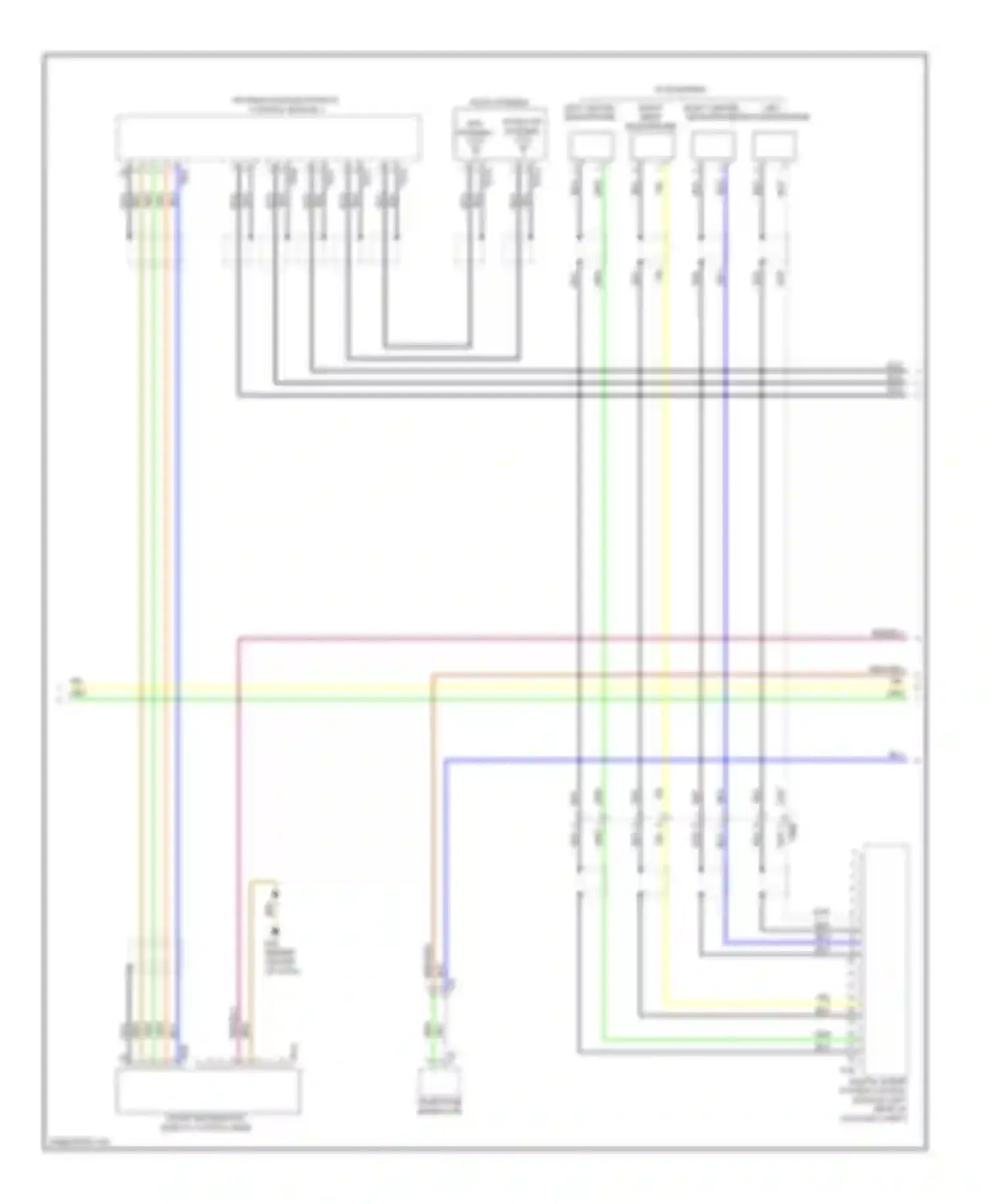 Wiring diagram left center microphone for Audi S6 C7 (2012-2014)