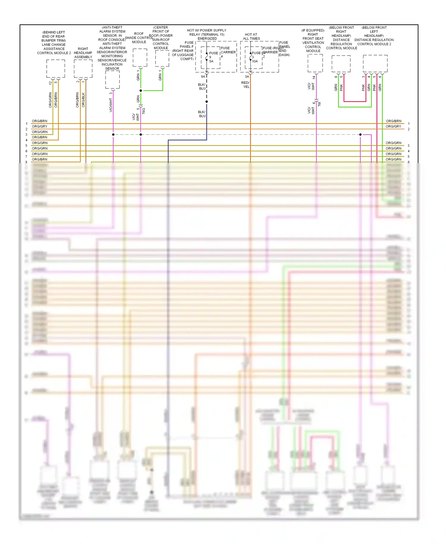 Audi S6 C7 (2012-2014) image processing control module (under front passenger's seat) wiring diagram  (1 of 1)