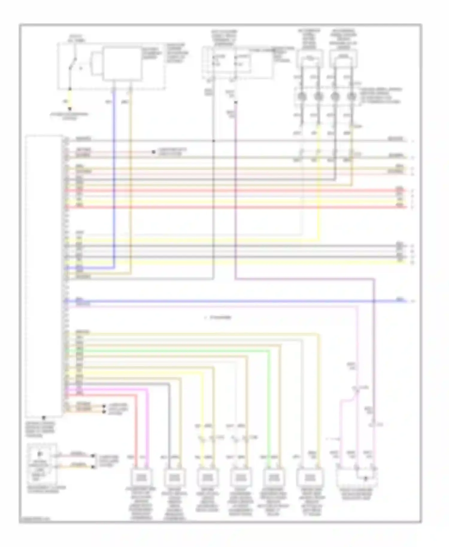 Wiring diagram battery interrupt igniter for Audi S6 C7 (2012-2014)