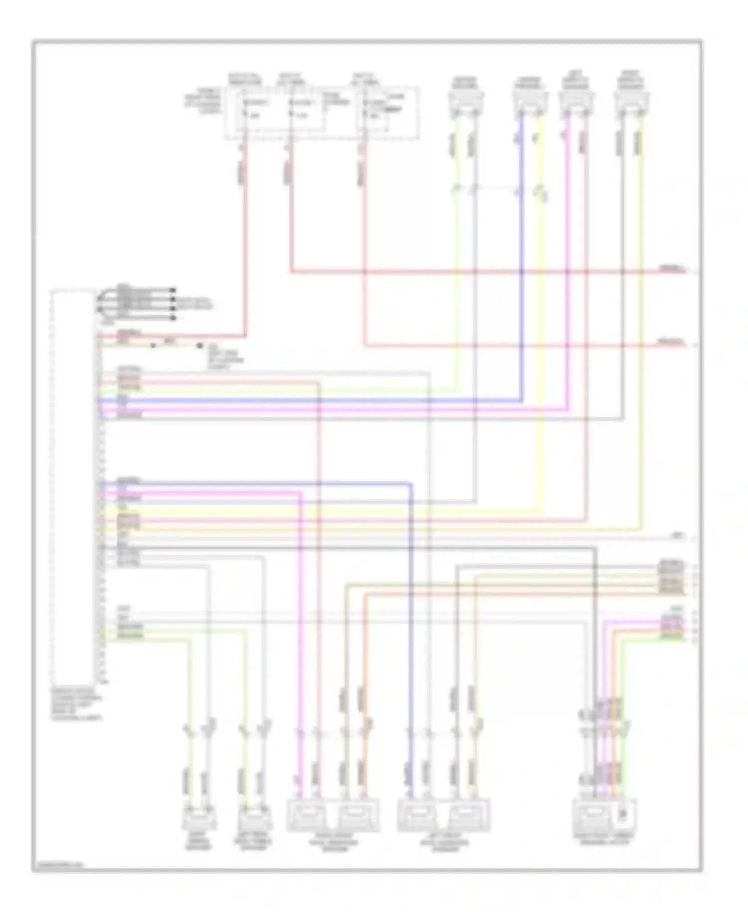 Wiring diagram left effects speaker for Audi S6 C7 (2012-2014)