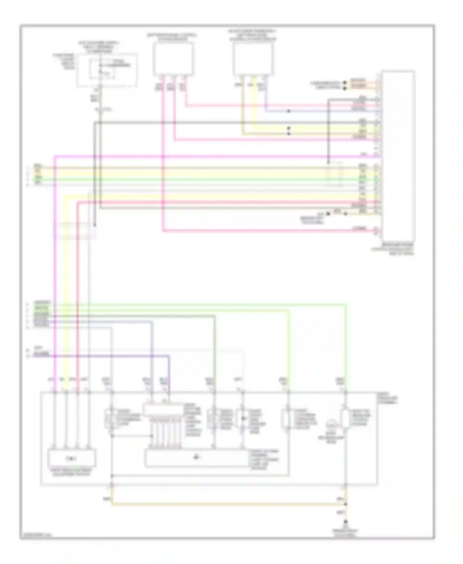 Wiring diagram left front level control system sensor for Audi S6 C7 (2012-2014) (3 of 4)