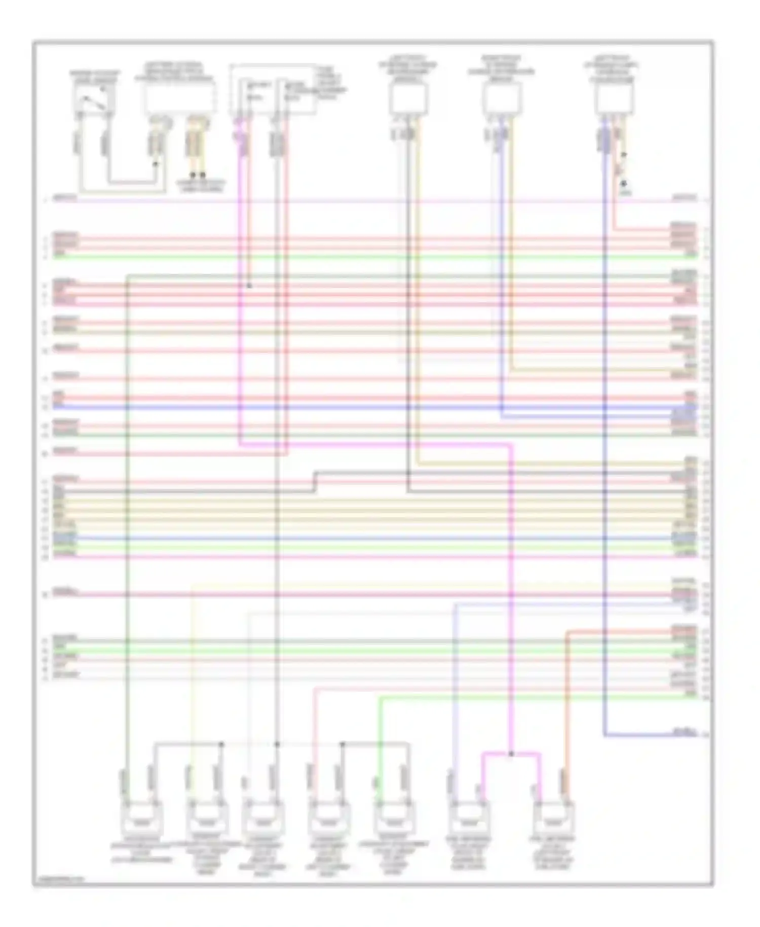 Wiring diagram engine coolant level sensor for Audi S6 C7 (2012-2014)
