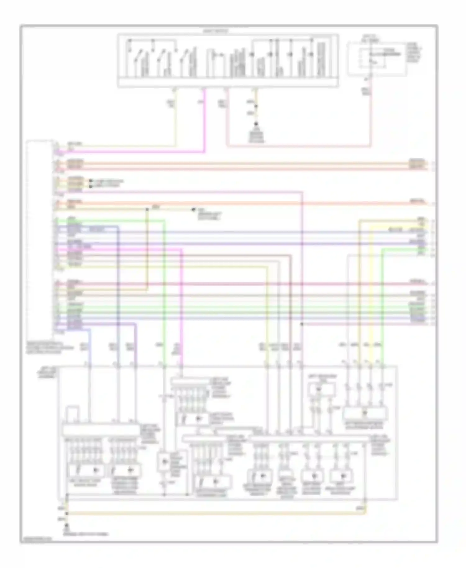 Wiring diagram left led headlamp power output module 3 for Audi S6 C7 (2012-2014) (2 of 2)