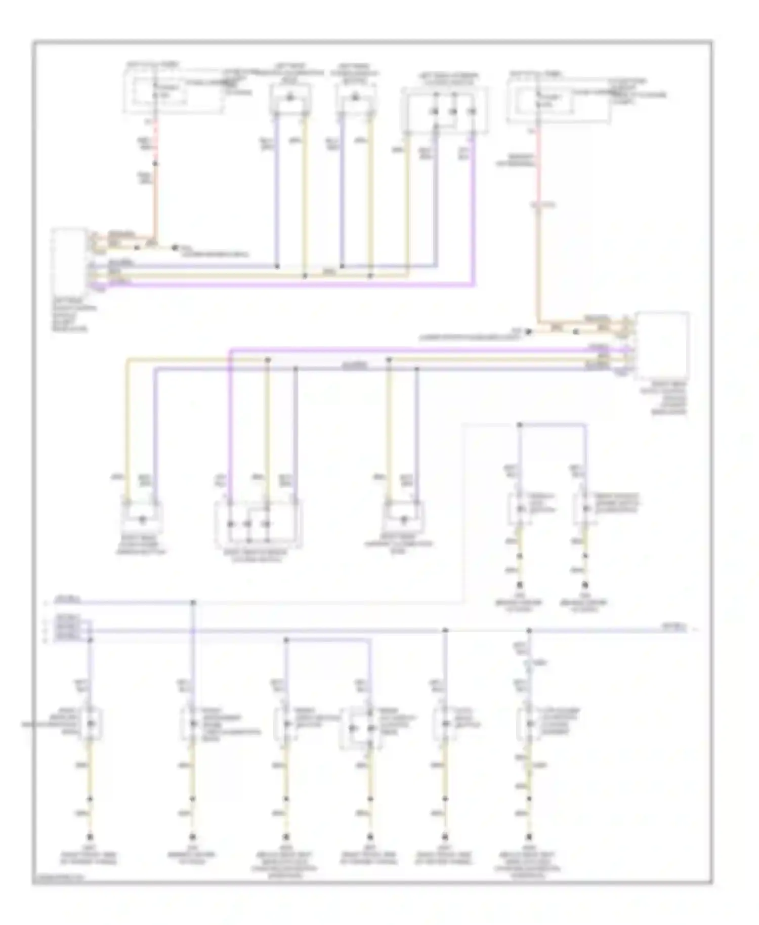 Wiring diagram left rear ashtray illumination bulb for Audi S6 C7 (2012-2014) (1 of 1)