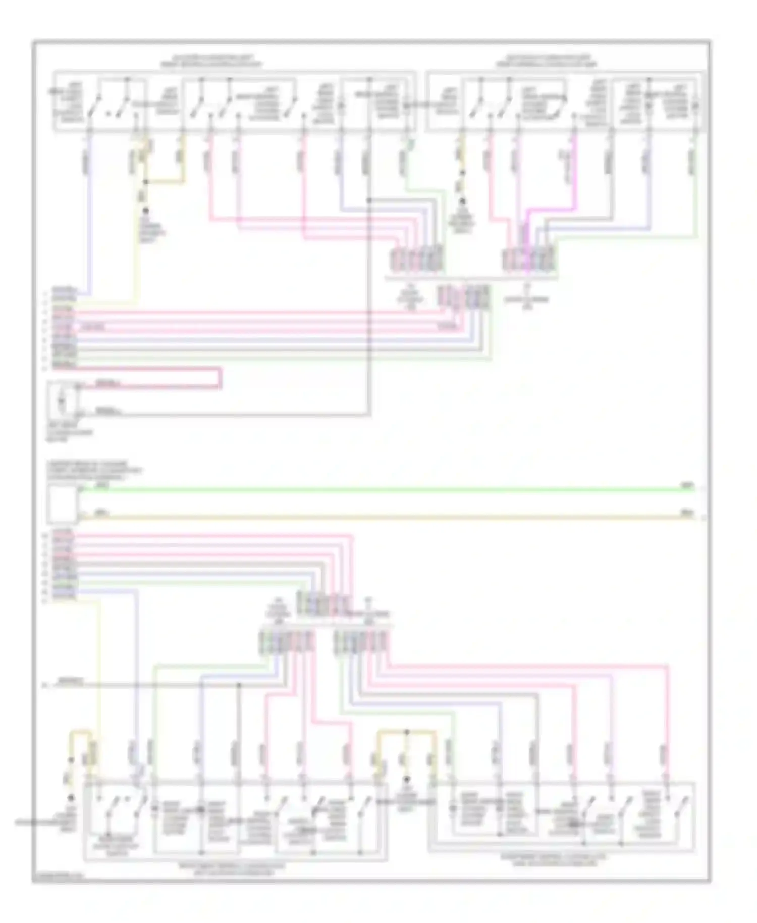 Wiring diagram lock contact switch for Audi S6 C7 (2012-2014) (1 of 2)