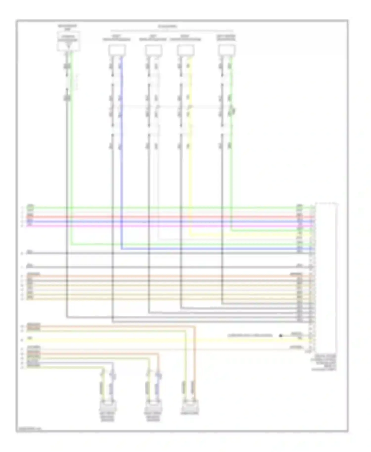 Wiring diagram left center microphone for Audi S6 C7 (2012-2014)