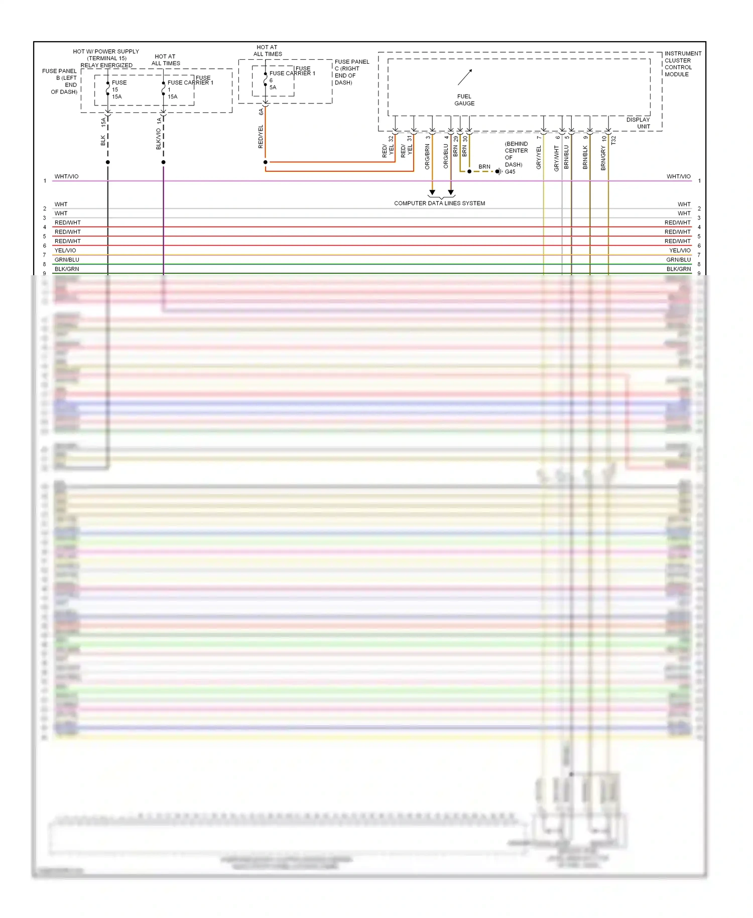 Audi S6 C7 (2012-2014) module wiring diagram  (1 of 1)