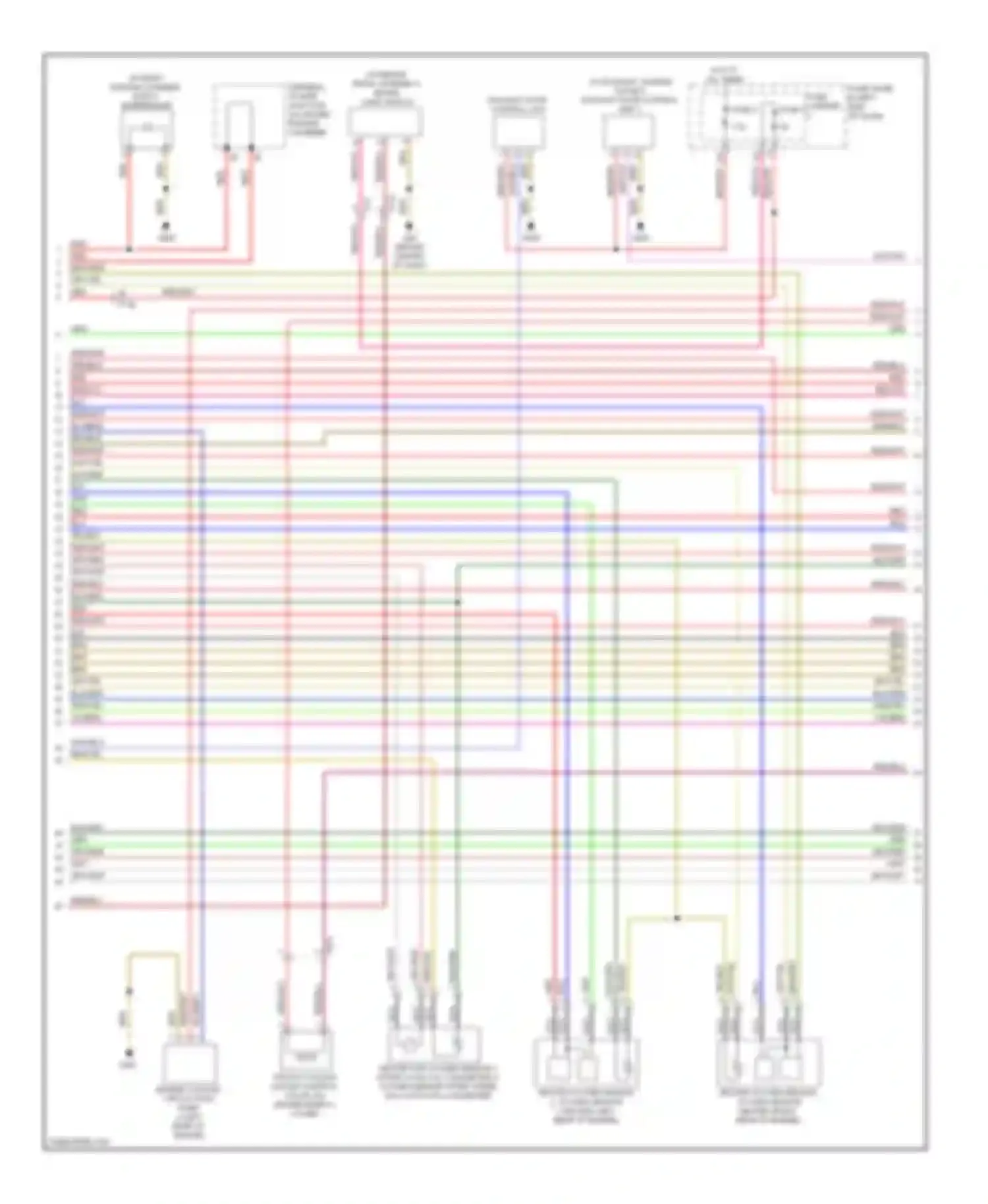 Wiring diagram of dash) for Audi S6 C7 (2012-2014) (3 of 4)