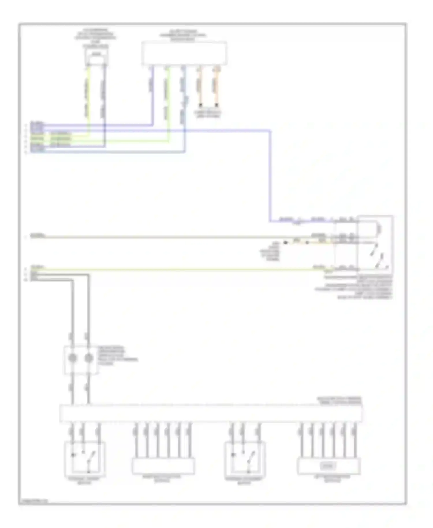Wiring diagram tiptronic downshift button for Audi S6 C7 (2012-2014)
