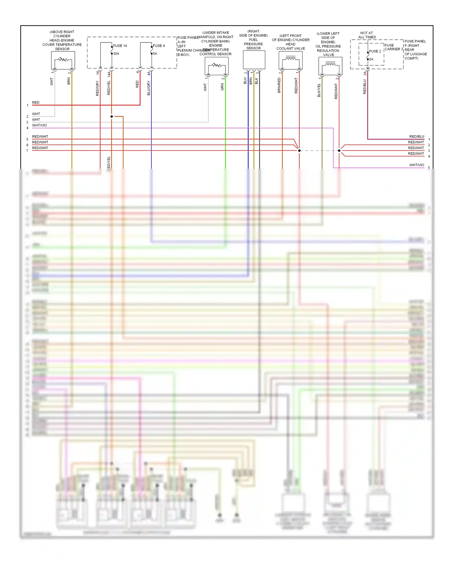 Audi S6 C7 (2012-2014) plug wiring diagram  (1 of 1)