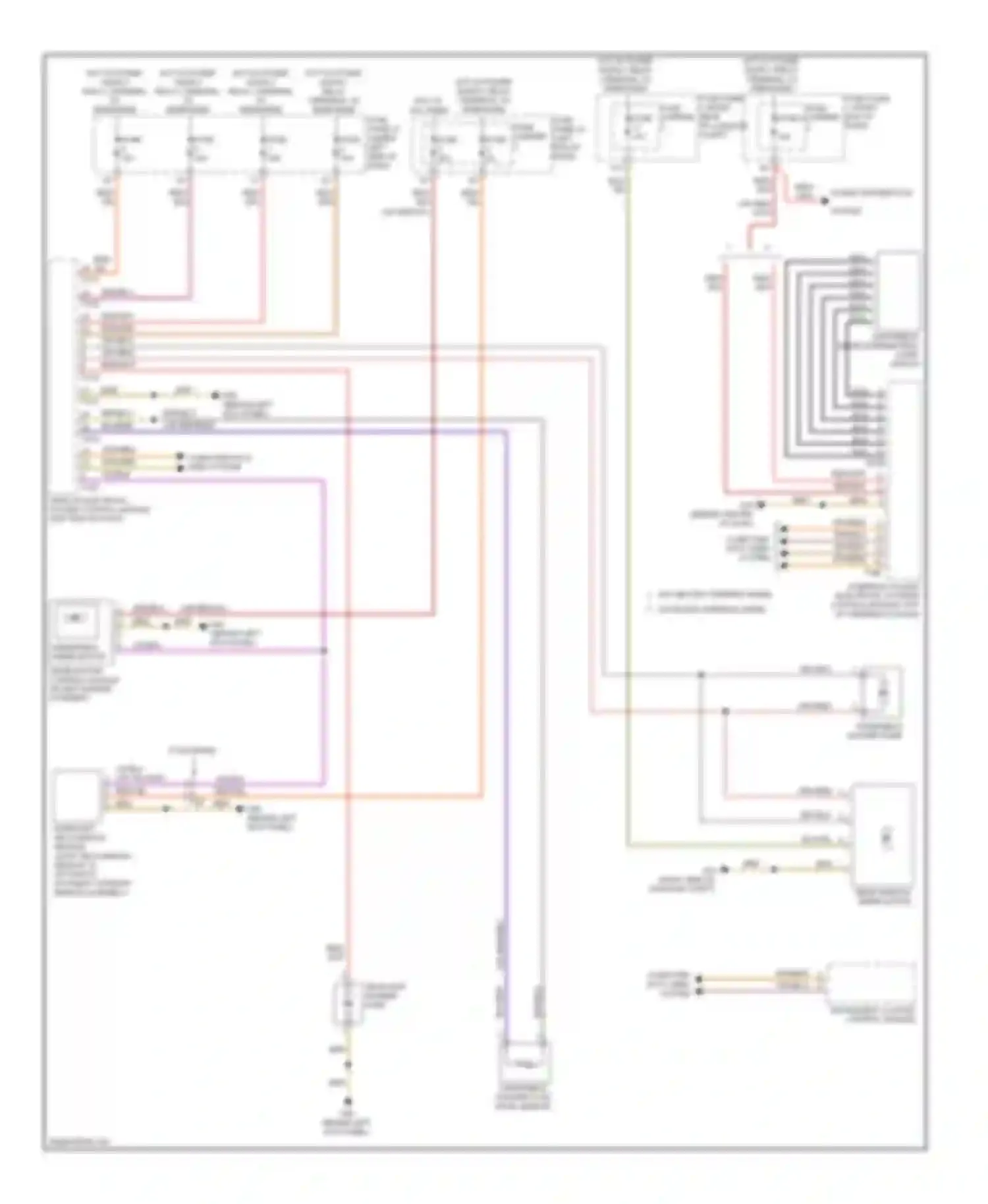 Wiring diagram power distribution for Audi S6 C7 (2012-2014) (1 of 1)