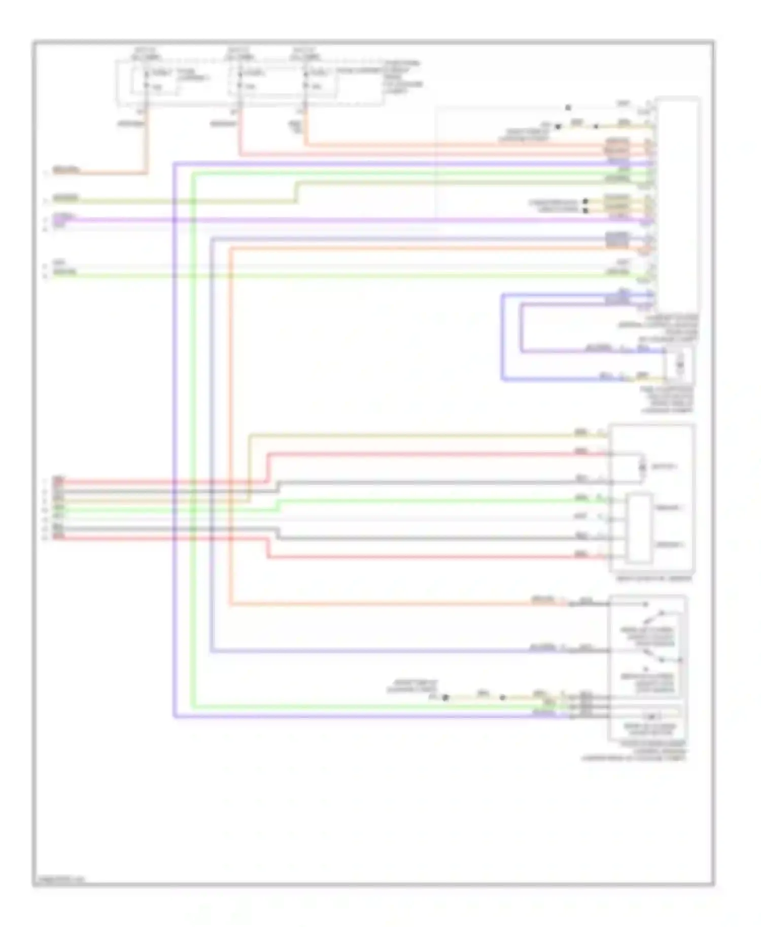 Wiring diagram rear lid closing assist/ unlock stop switch for Audi S6 C7 (2012-2014) (1 of 1)