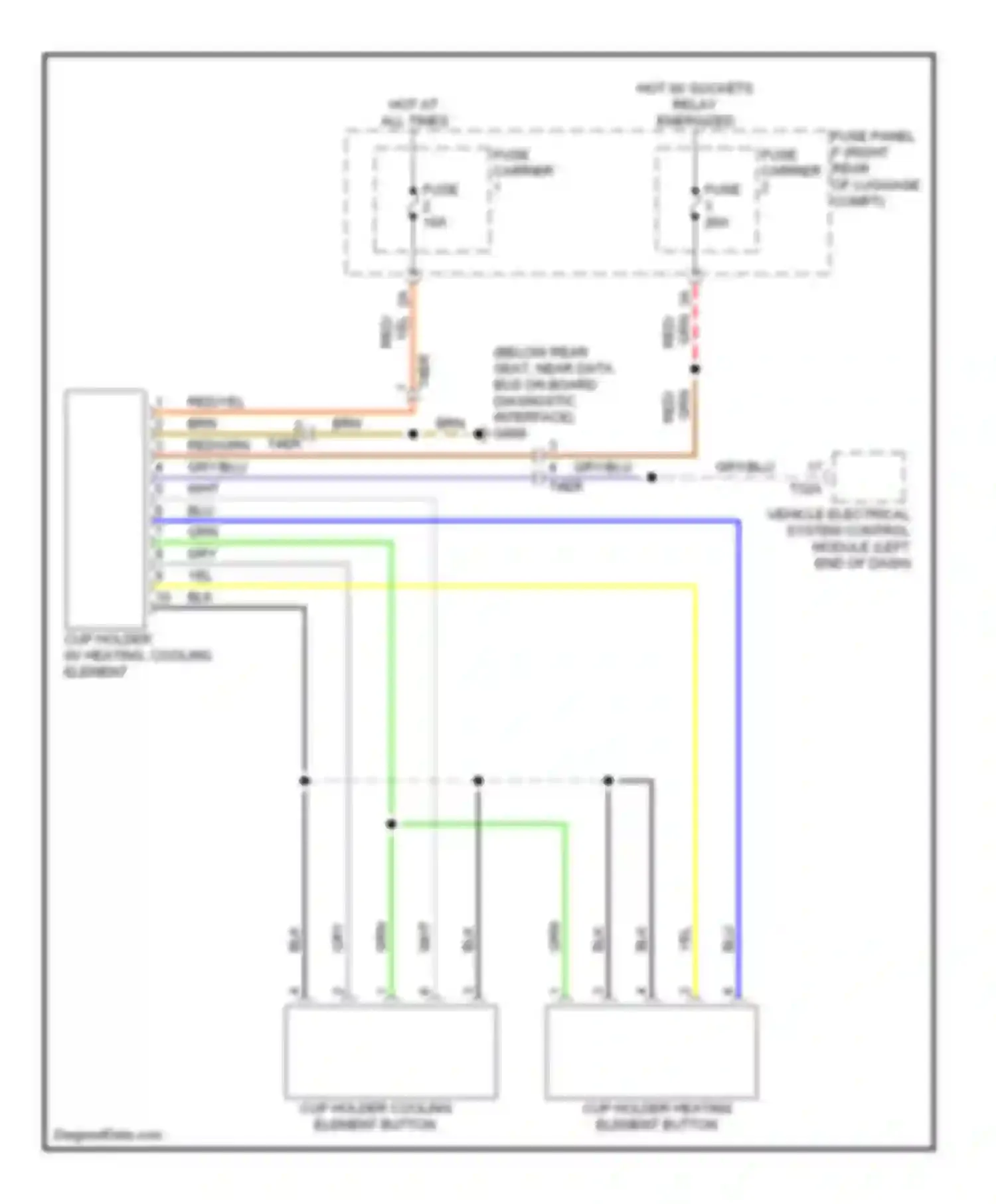 Wiring diagram red for Audi S6 C7 (2012-2014) (7 of 92)