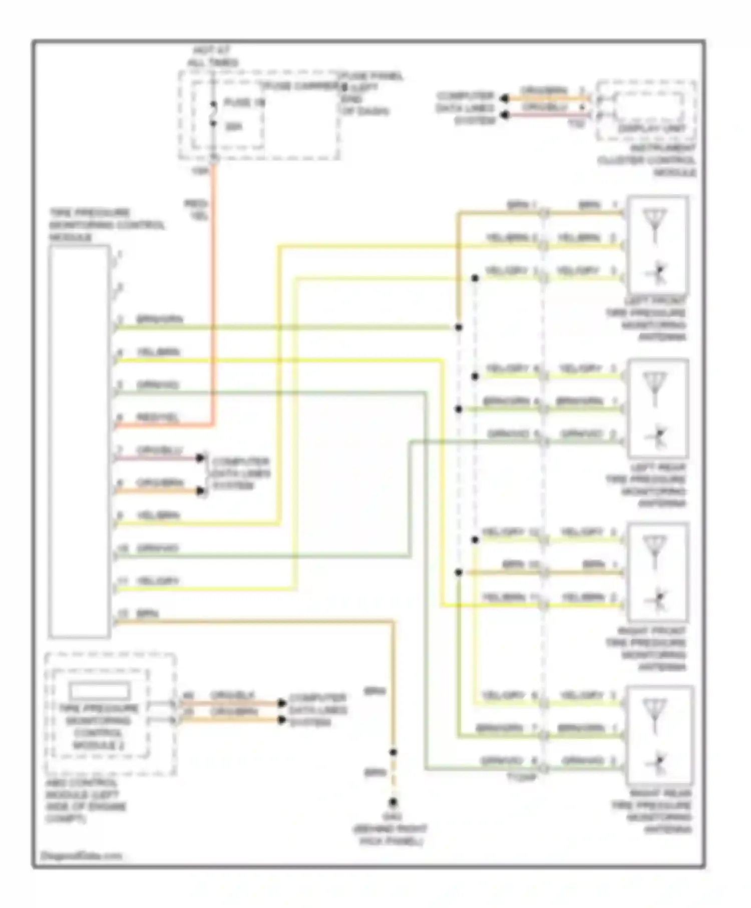 Wiring diagram red/yel for Audi S6 C7 (2012-2014) (55 of 57)