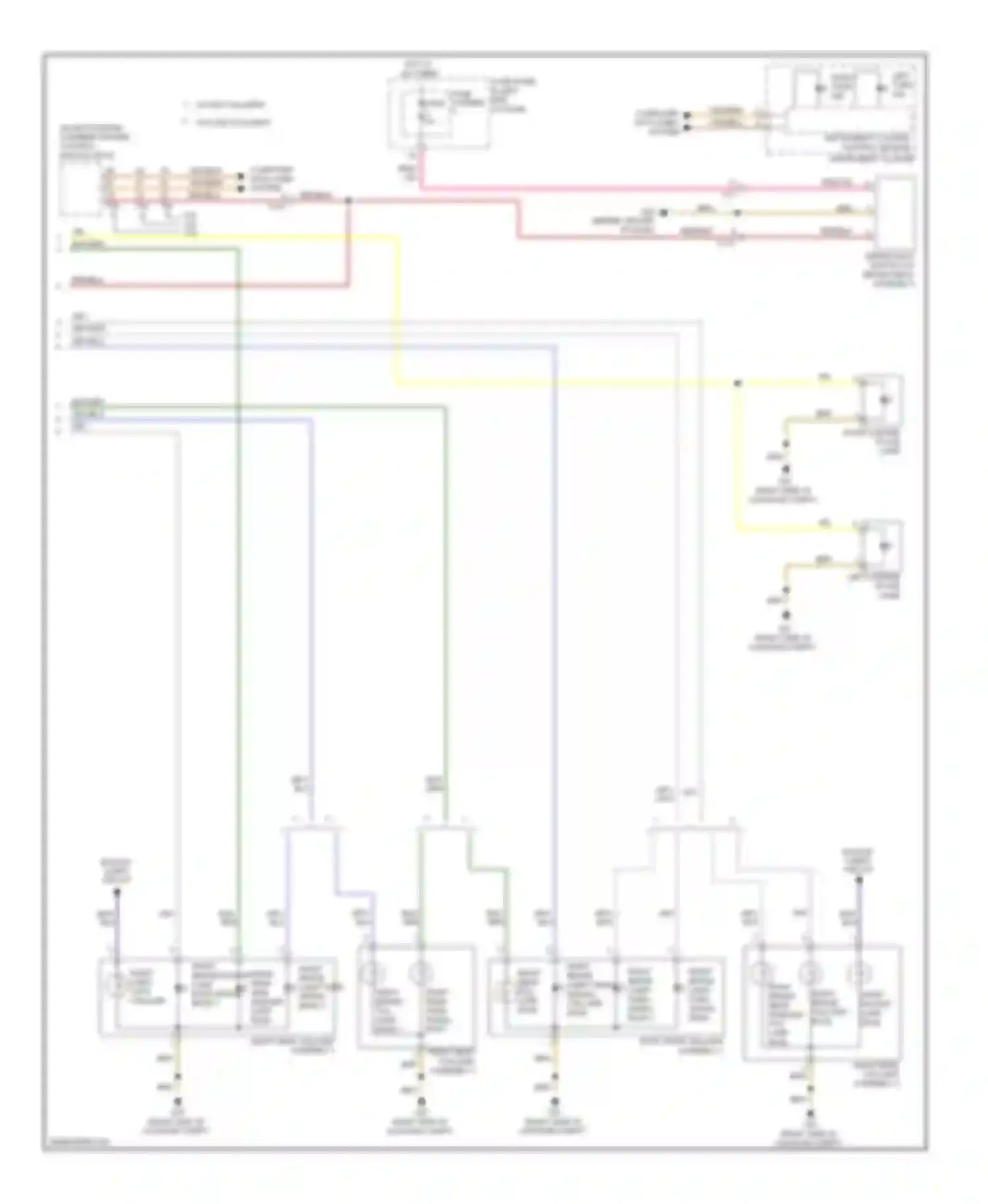Wiring diagram right brake lamp/ turn signal bulb 3 for Audi S6 C7 (2012-2014) (1 of 1)