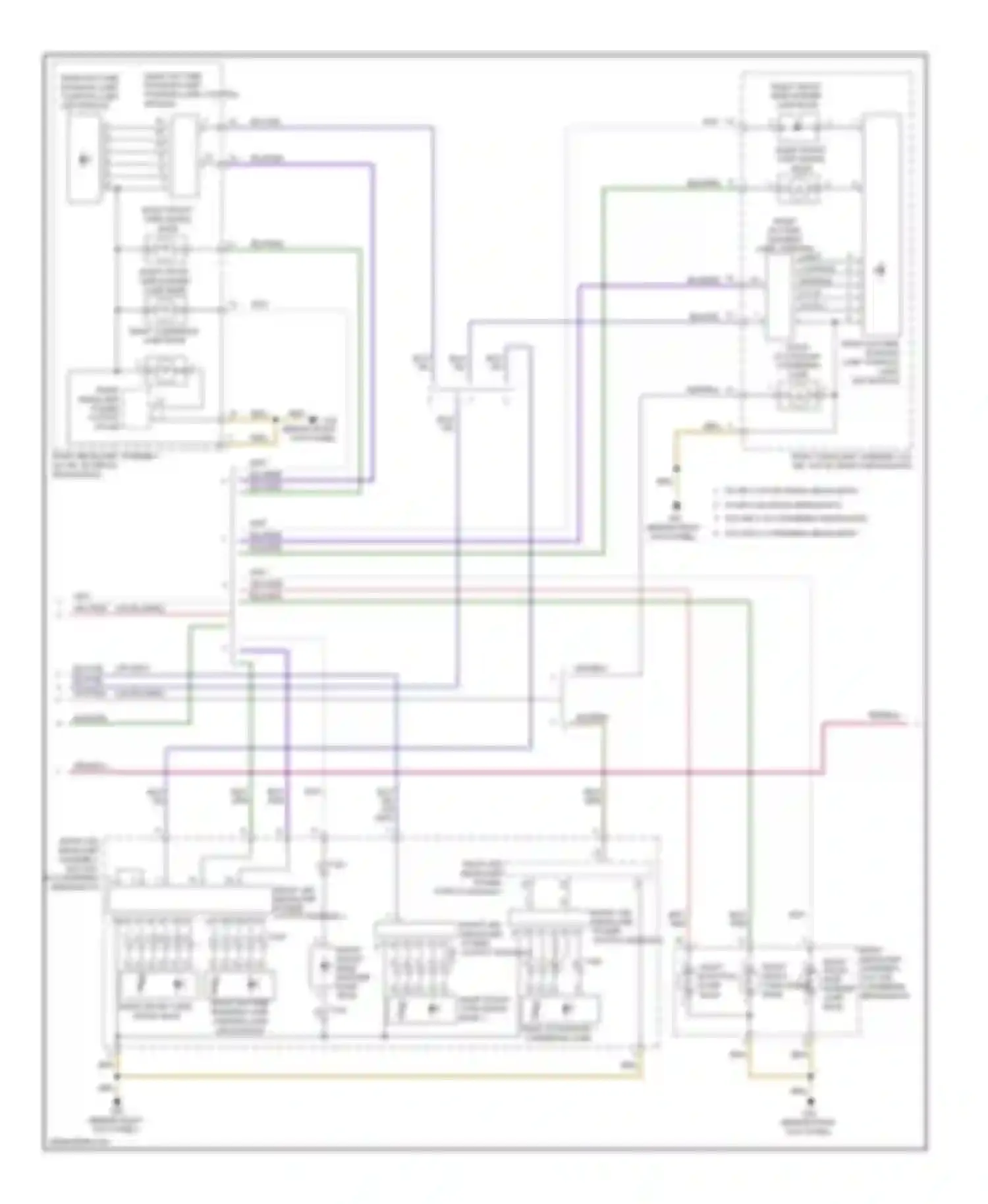 Wiring diagram lamp, parking lamp led module for Audi S6 C7 (2012-2014)