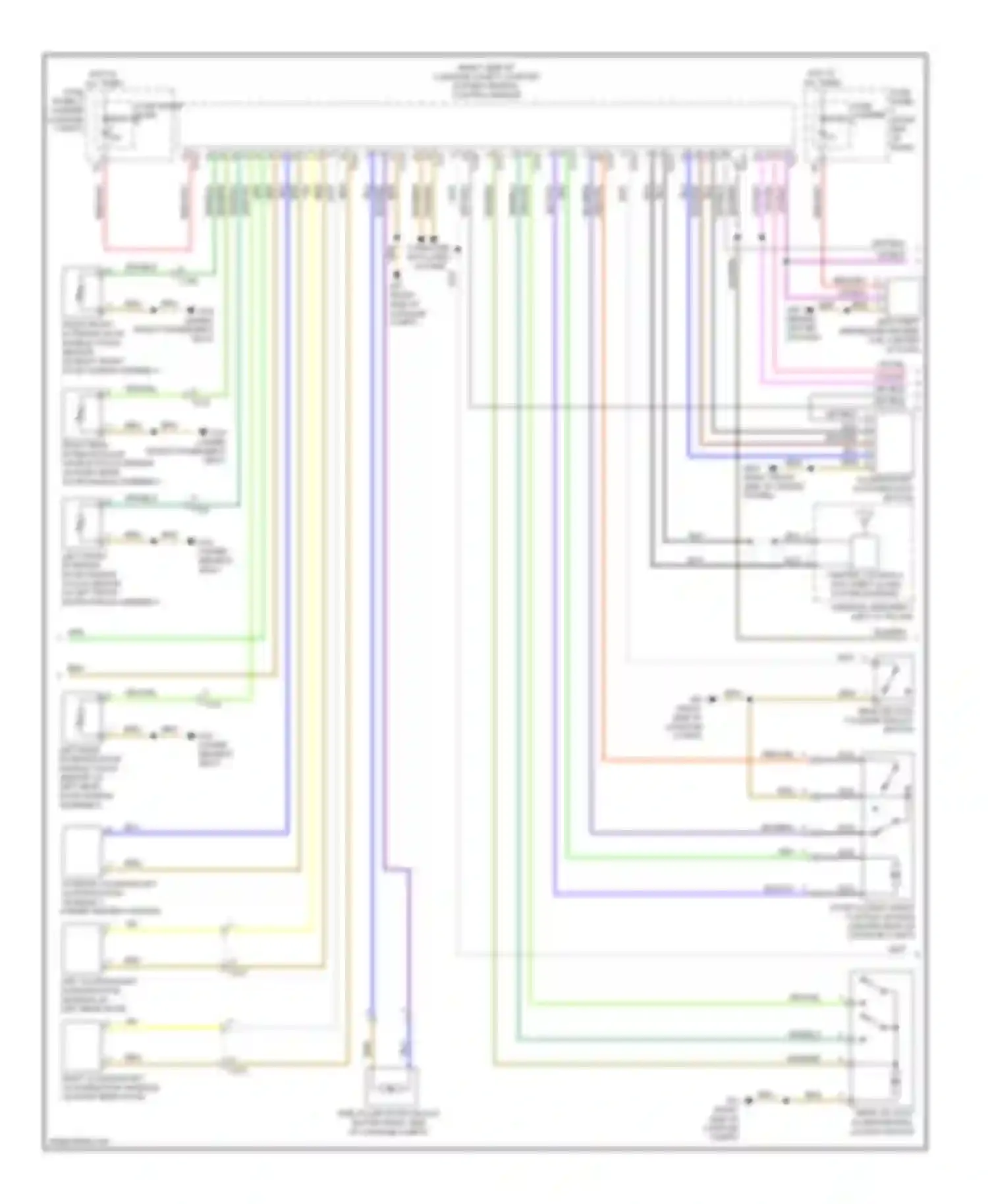 Wiring diagram right end of dash) for Audi S6 C7 (2012-2014)