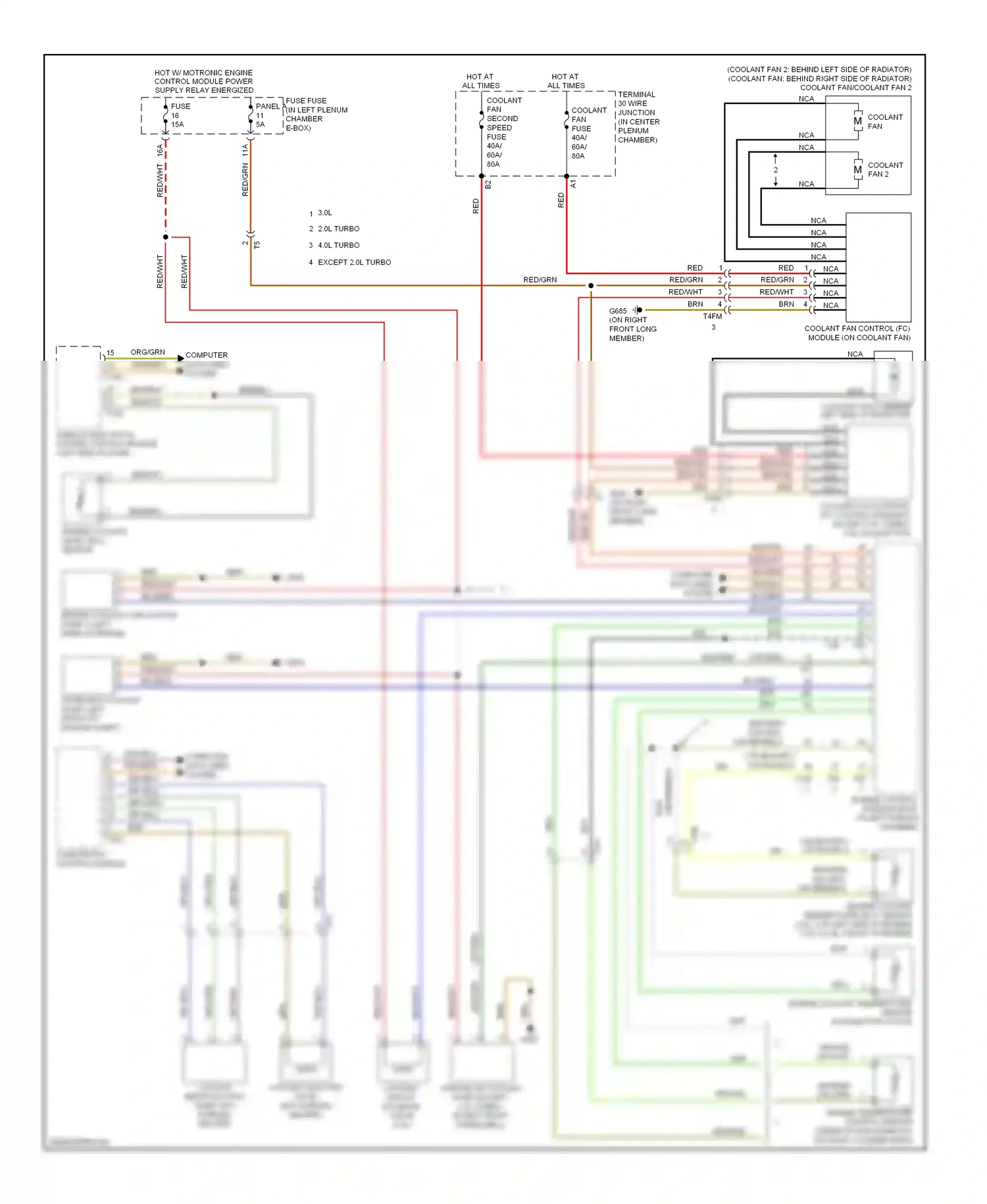 Audi S6 C7 (2012-2014) vehicle electrical system control module (left end of dash ) wiring diagram  (4 of 28)