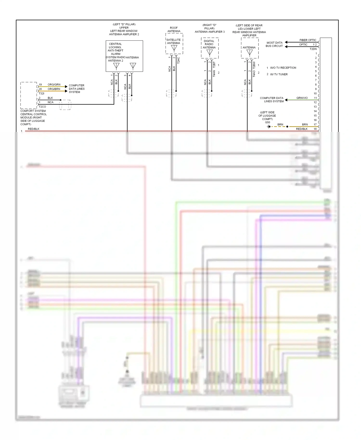 Audi S6 C7 (2012-2014) vio/blu wiring diagram  (7 of 10)
