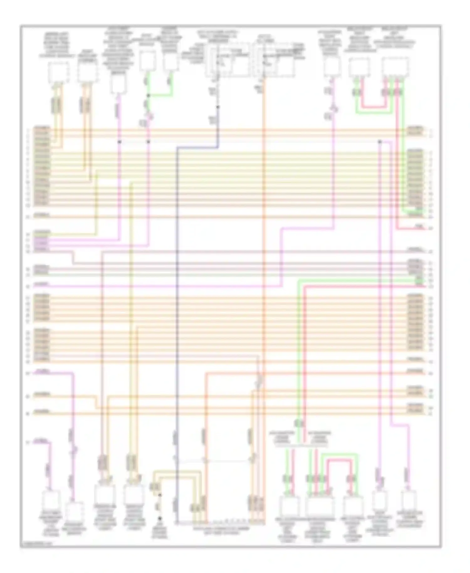 Wiring diagram w/ adaptive cruise control for Audi S6 C7 (2012-2014) (1 of 2)