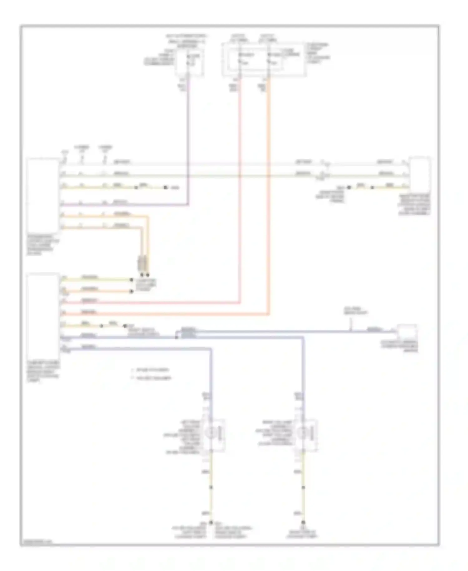Wiring diagram w/o high beam assist for Audi S6 C7 (2012-2014) (1 of 2)