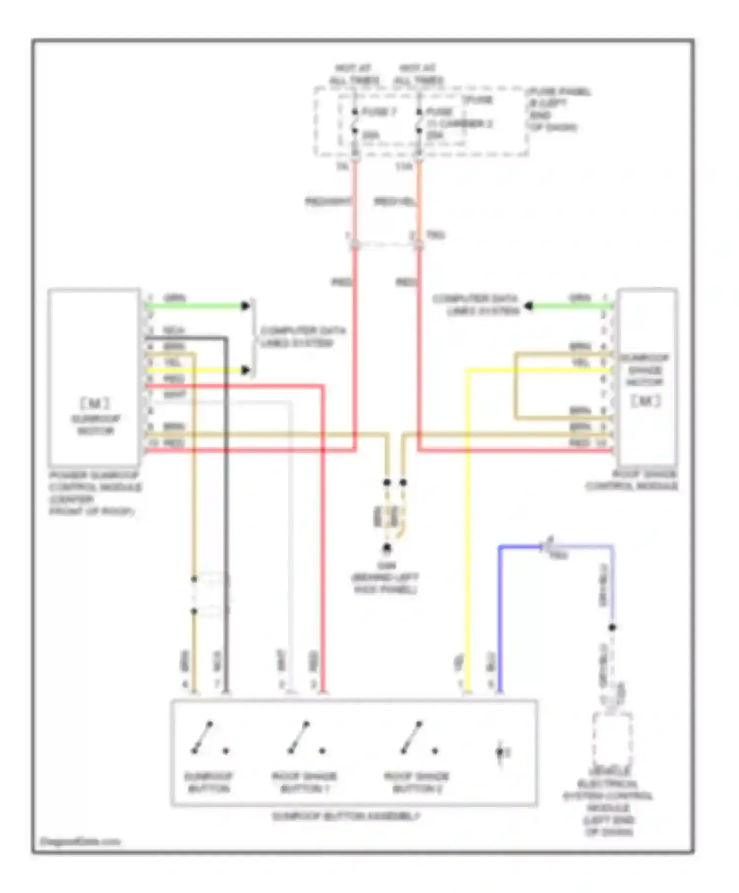 Wiring diagram yel for Audi S6 C7 (2012-2014) (58 of 80)