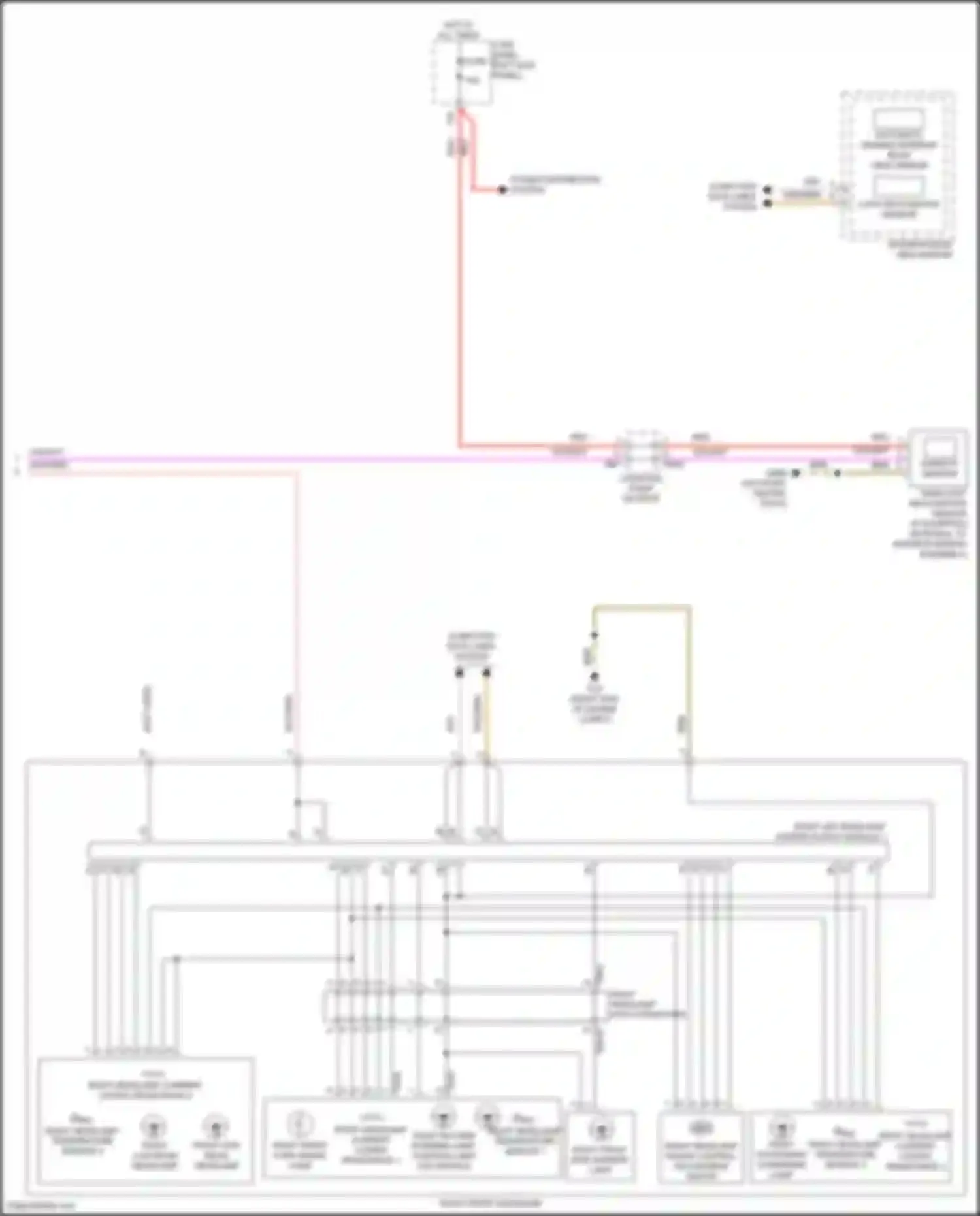 S6 Audi C8 (2019-2024): Headlights circuit, w/o multiple matrix beam w/ high beam control (3 of 3)