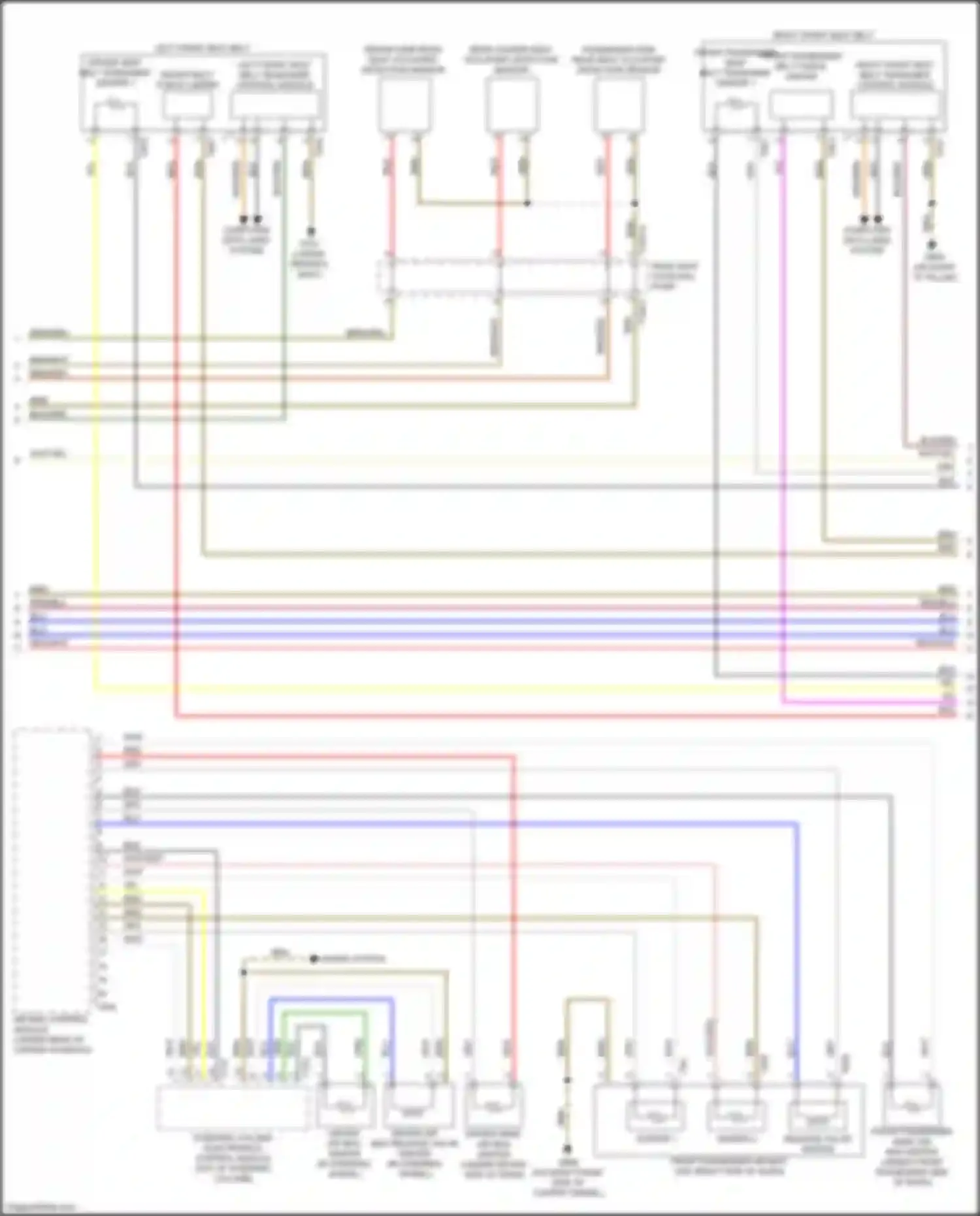 S6 Audi C8 (2019-2024): Supplemental restraints circuit (4 of 5)