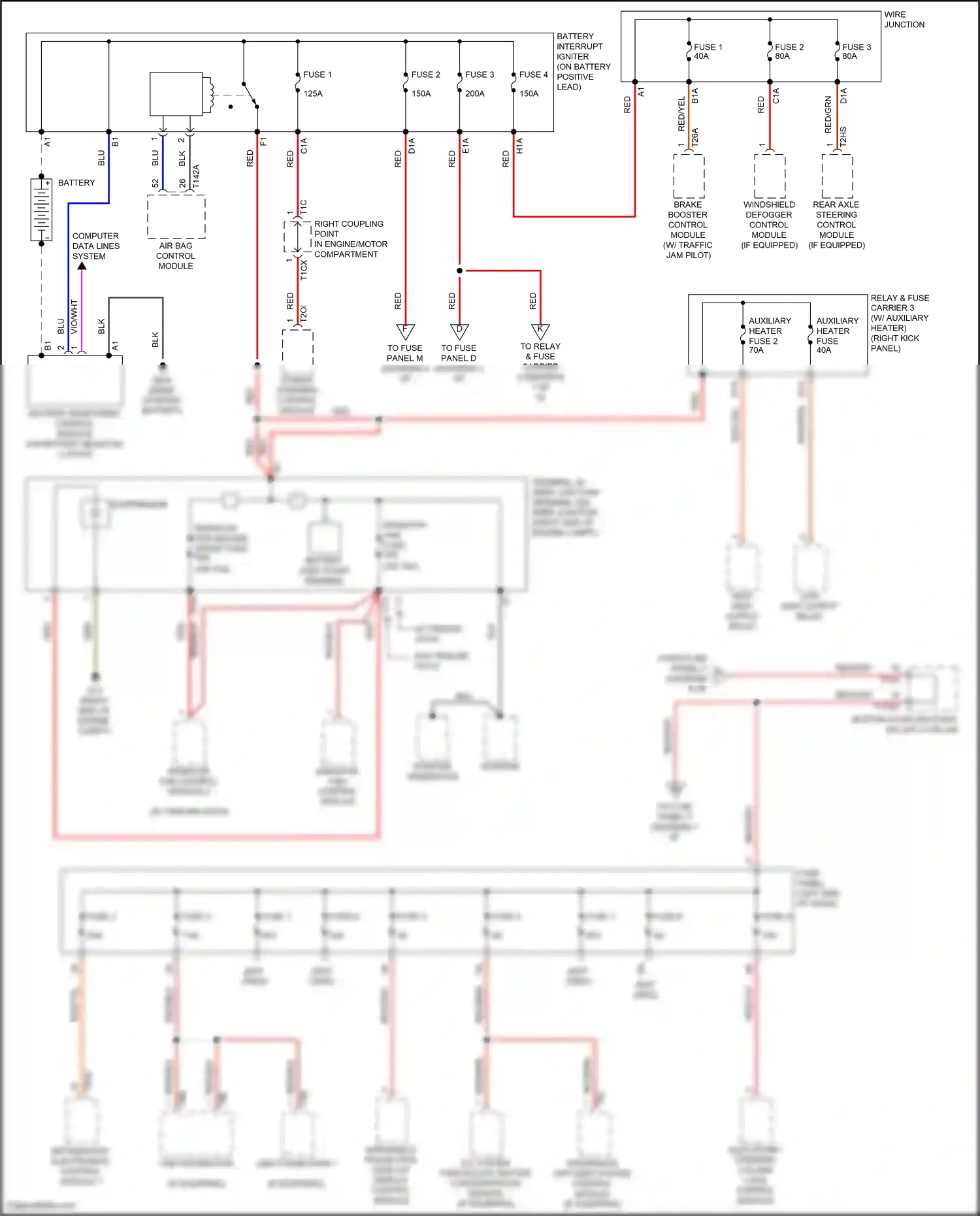 Audi S6 C8 (2019-2024) a/c system particulate matter concentration sensor wiring diagram  (6 of 6)