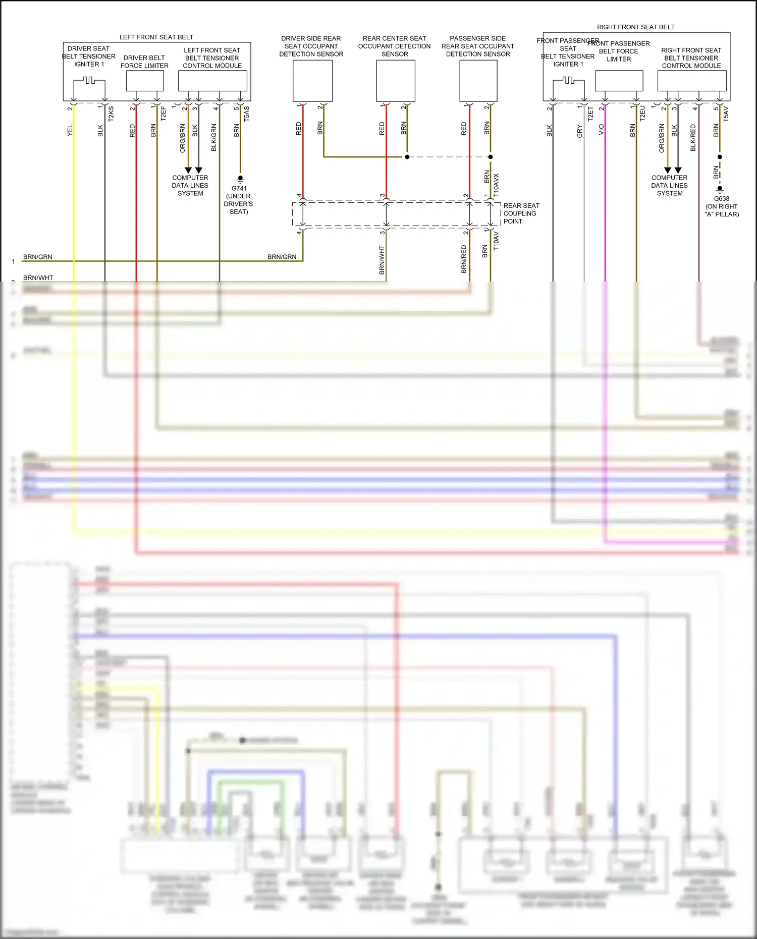 Audi S6 C8 (2019-2024) blu wiring diagram  (67 of 105)