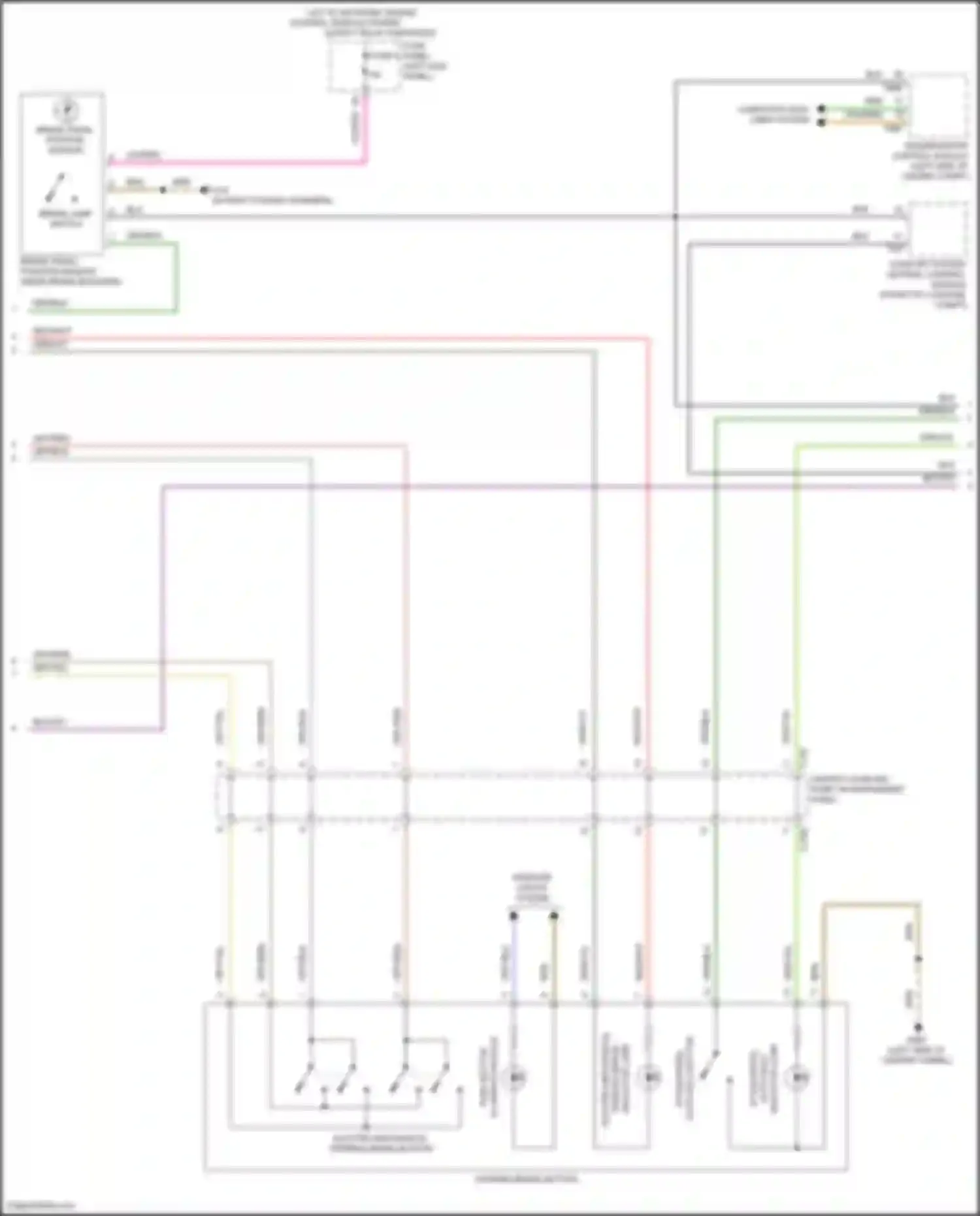 Wiring diagram brake pedal position sensor for Audi S6 C8 (2019-2024) (1 of 8)
