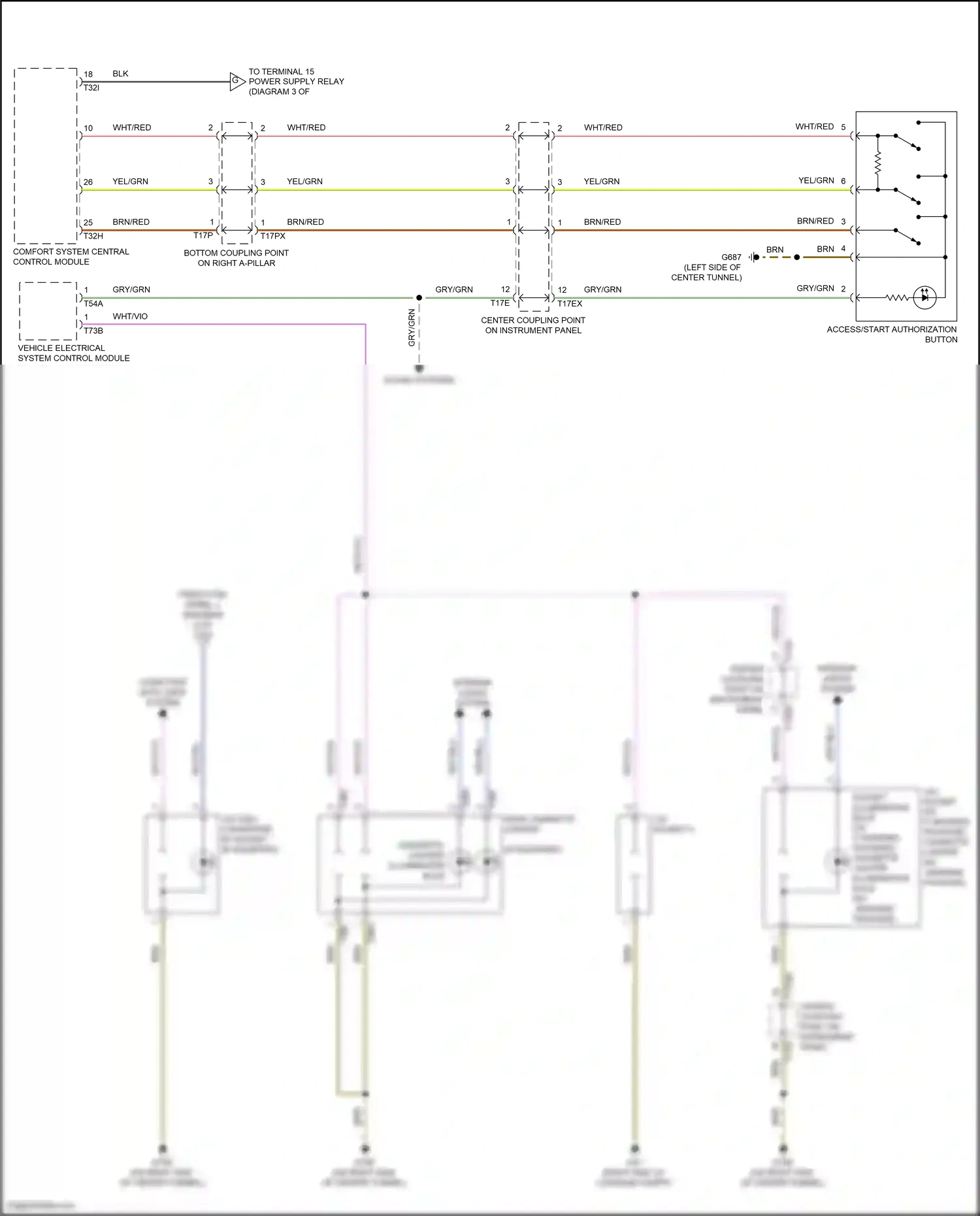 Audi S6 C8 (2019-2024) brn/red wiring diagram  (15 of 24)