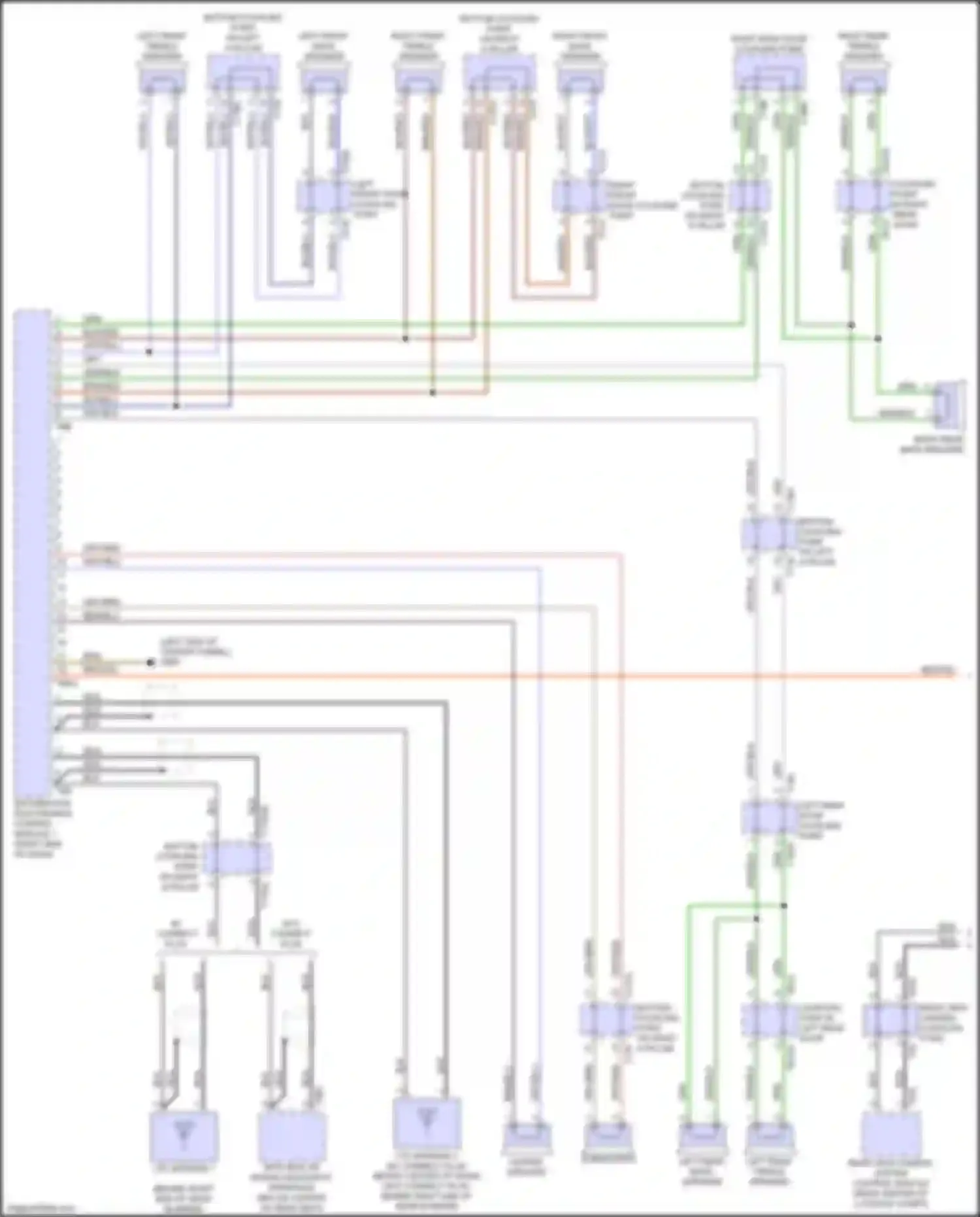 Wiring diagram center speaker for Audi S6 C8 (2019-2024) (3 of 6)