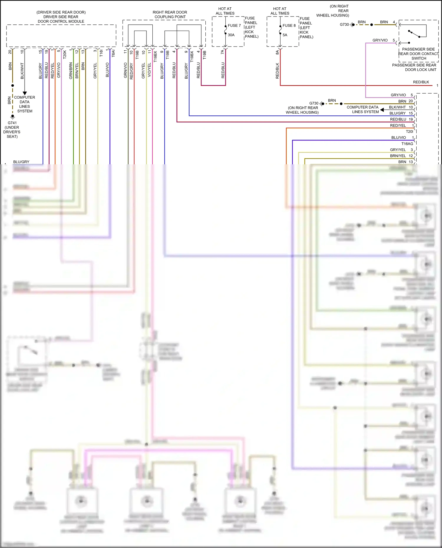 Audi S6 C8 (2019-2024) computer data lines system wiring diagram  (145 of 154)