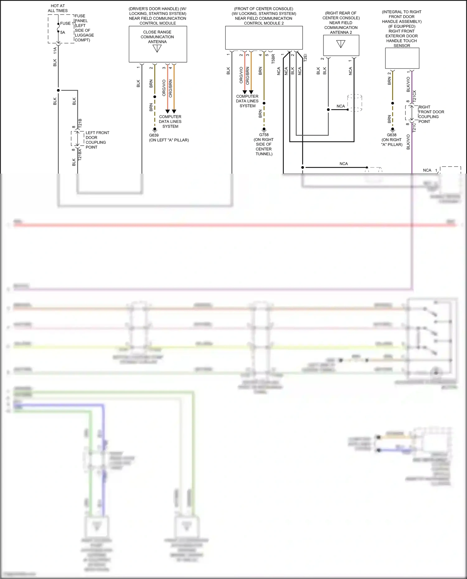 Audi S6 C8 (2019-2024) display unit instrument cluster control module wiring diagram  (2 of 4)