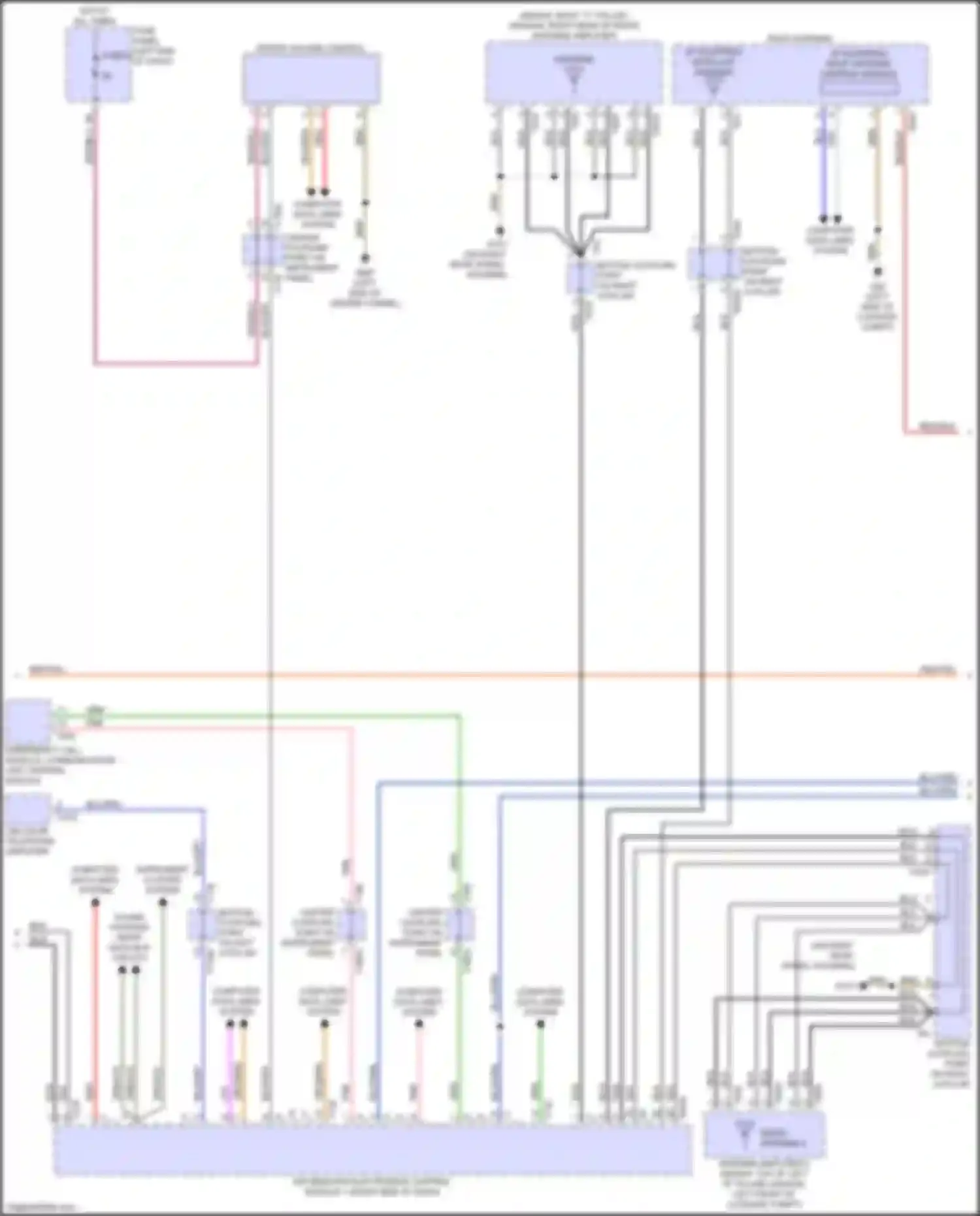 Wiring diagram driver volume control for Audi S6 C8 (2019-2024) (5 of 9)