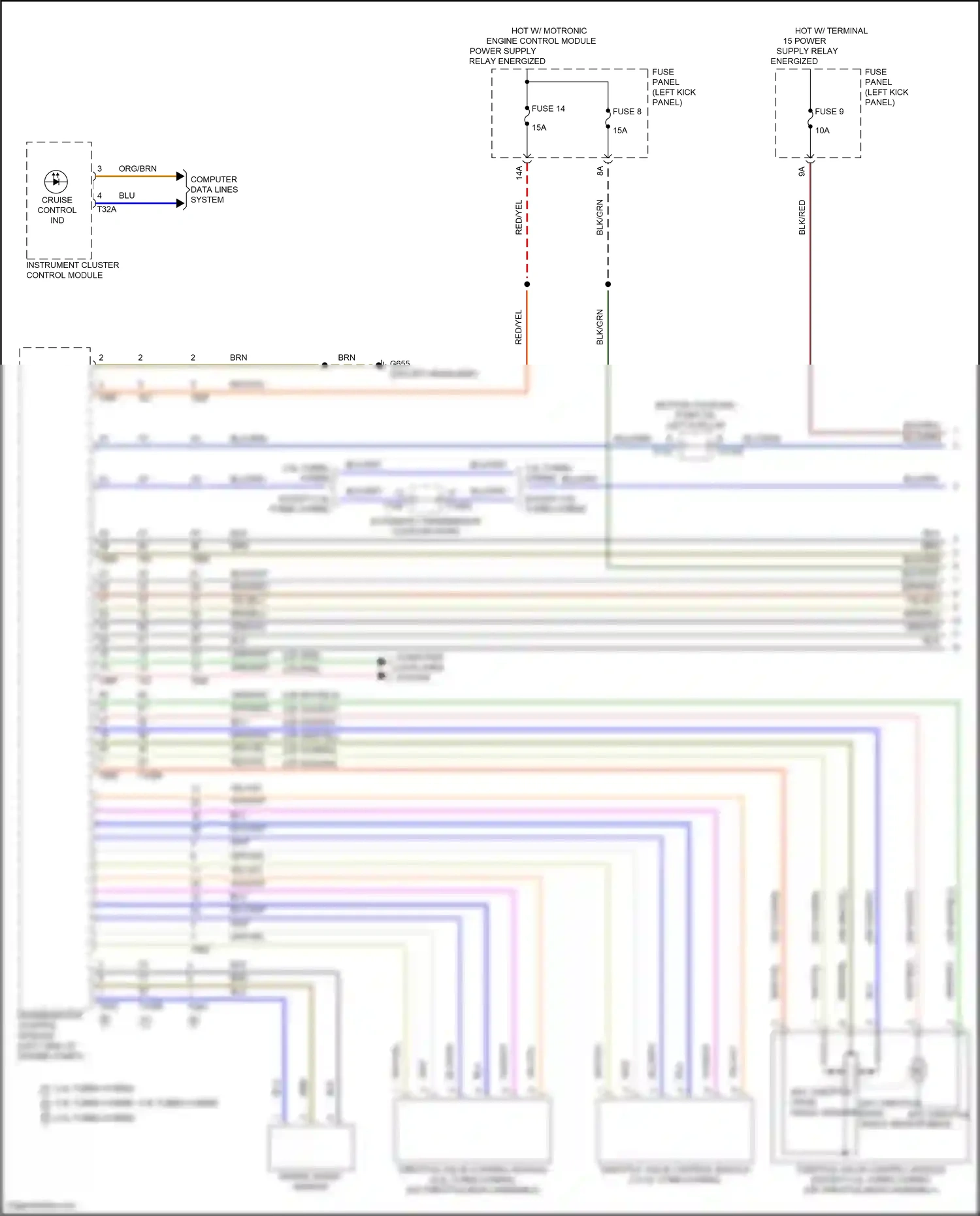 Audi S6 C8 (2019-2024) engine speed sensor wiring diagram  (1 of 2)
