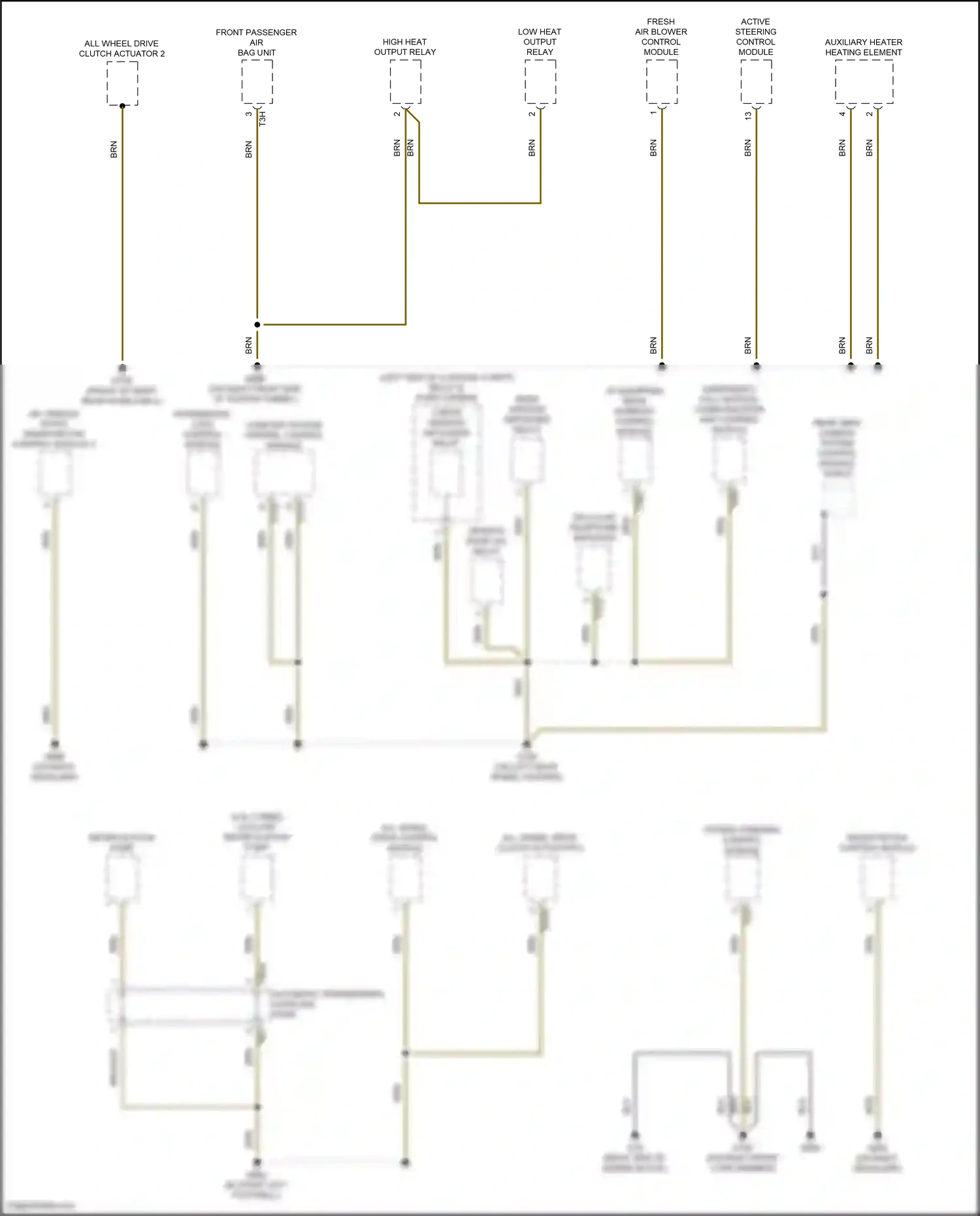 Audi S6 C8 (2019-2024) fresh air blower control module wiring diagram  (5 of 6)