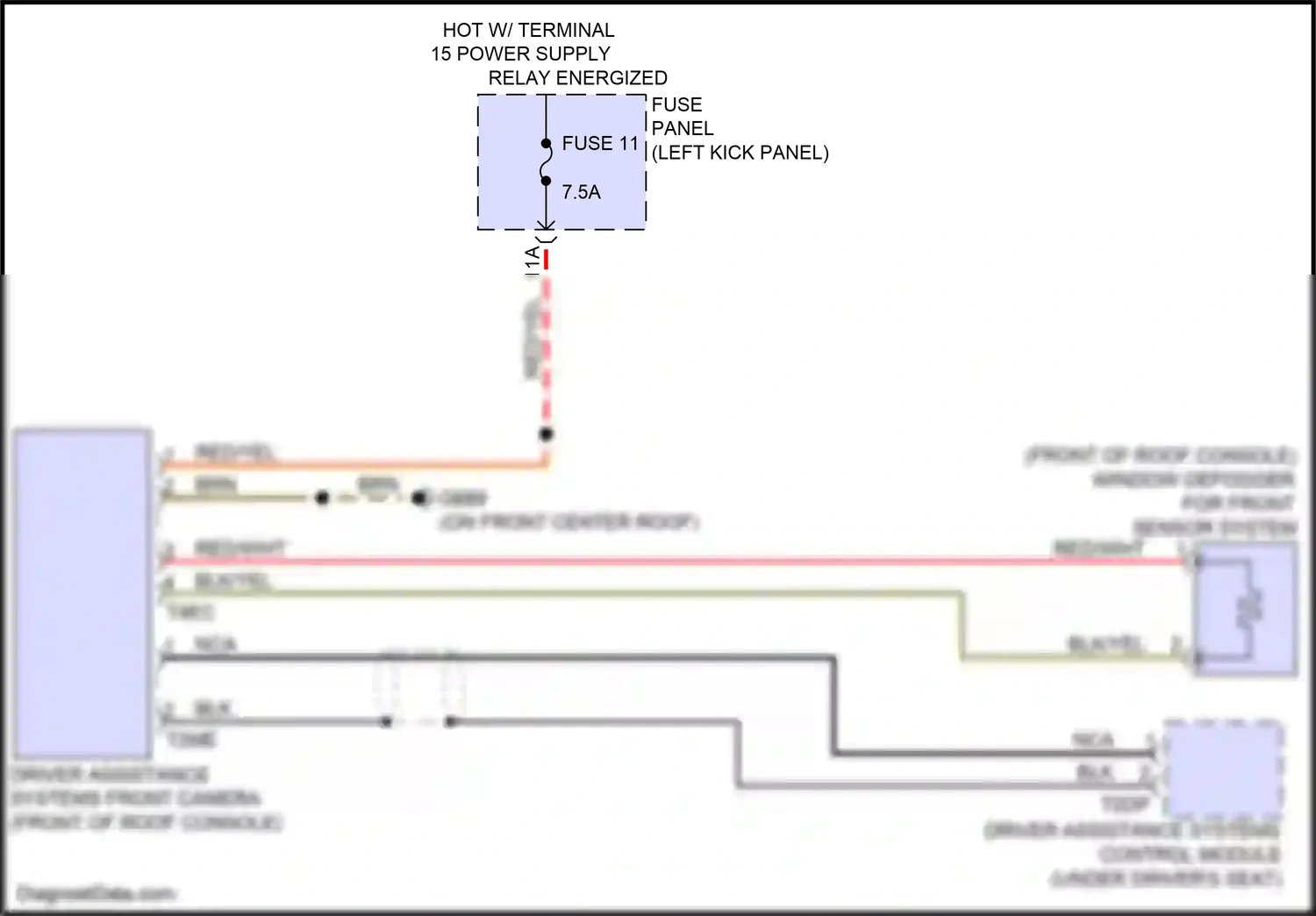 Audi S6 C8 (2019-2024) fuse 11 wiring diagram  (4 of 27)