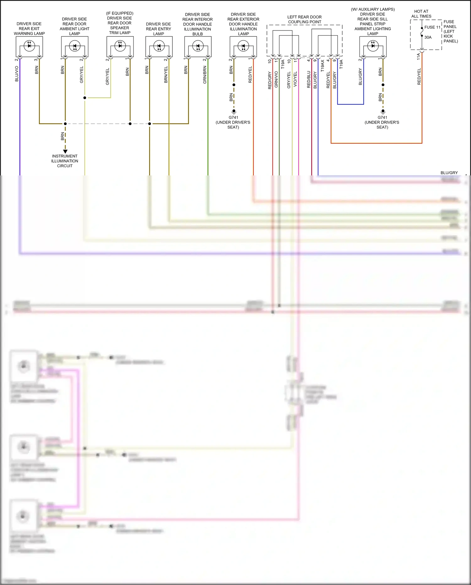 Audi S6 C8 (2019-2024) fuse 11 wiring diagram  (26 of 27)