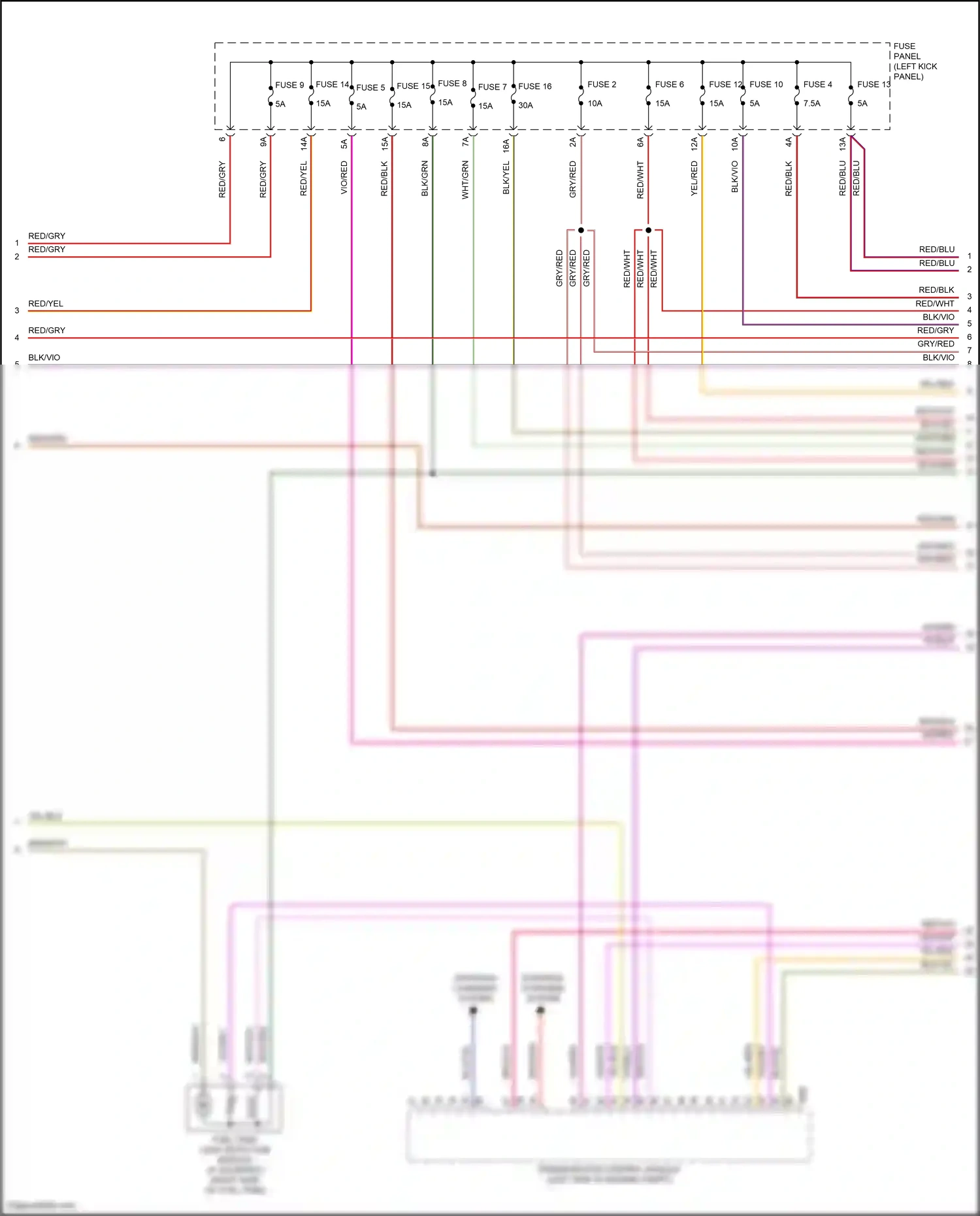 Audi S6 C8 (2019-2024) fuse 14 wiring diagram  (19 of 19)