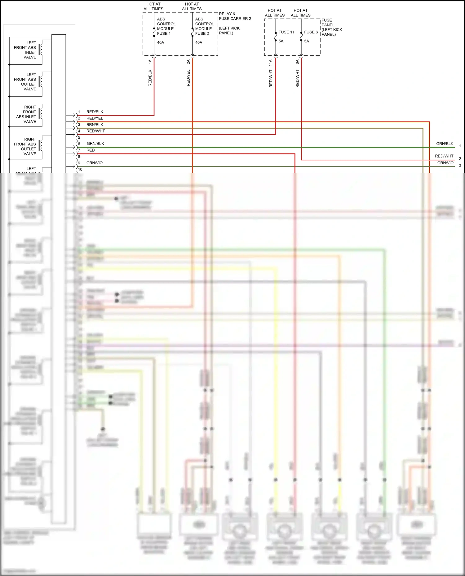 Audi S6 C8 (2019-2024) fuse 6 wiring diagram  (21 of 24)